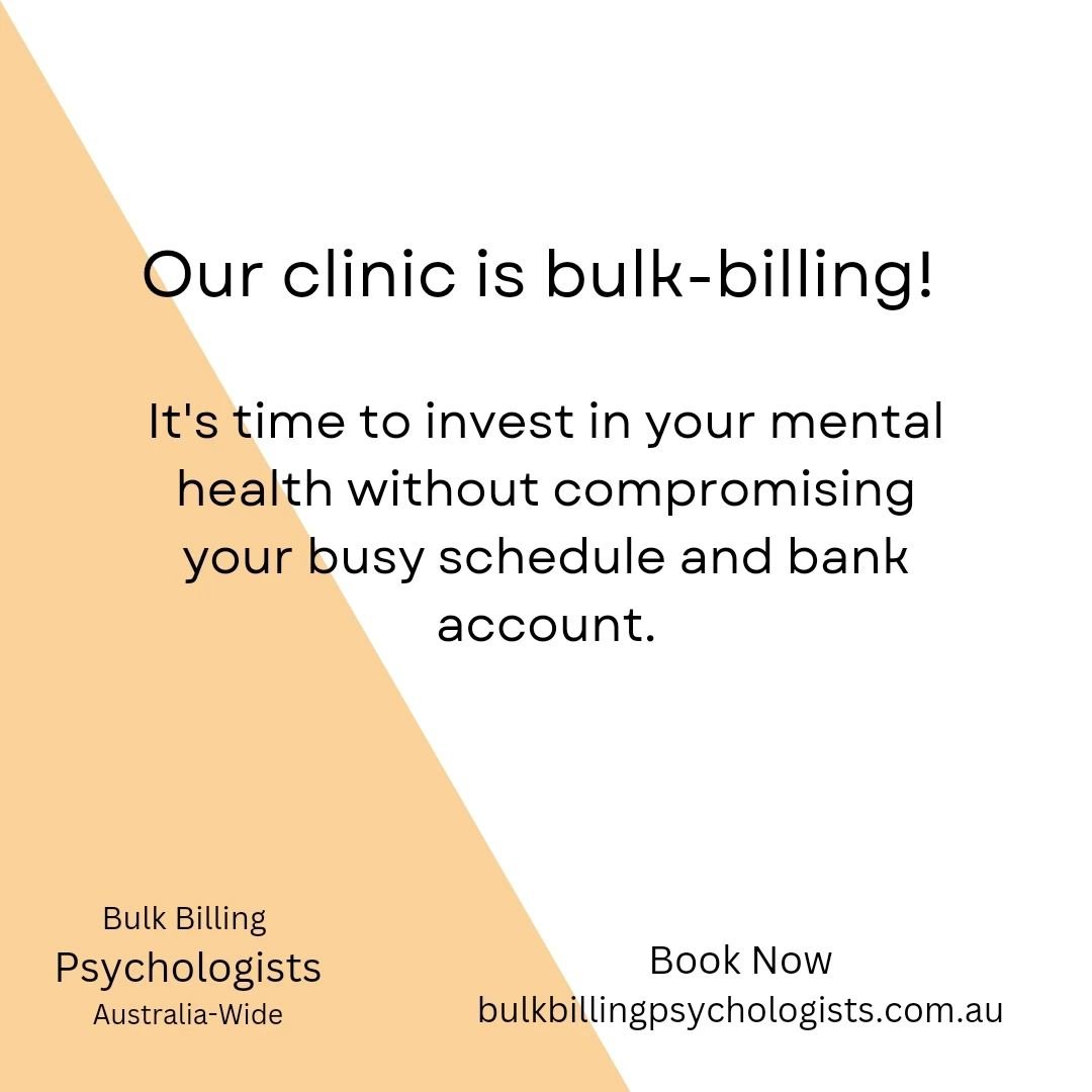 Caring for your mind, free across Australia; Bulk billing psychologists 🧠

#free #mentalhealth #mentalhealthawareness #bulkbilling #australia #ndis