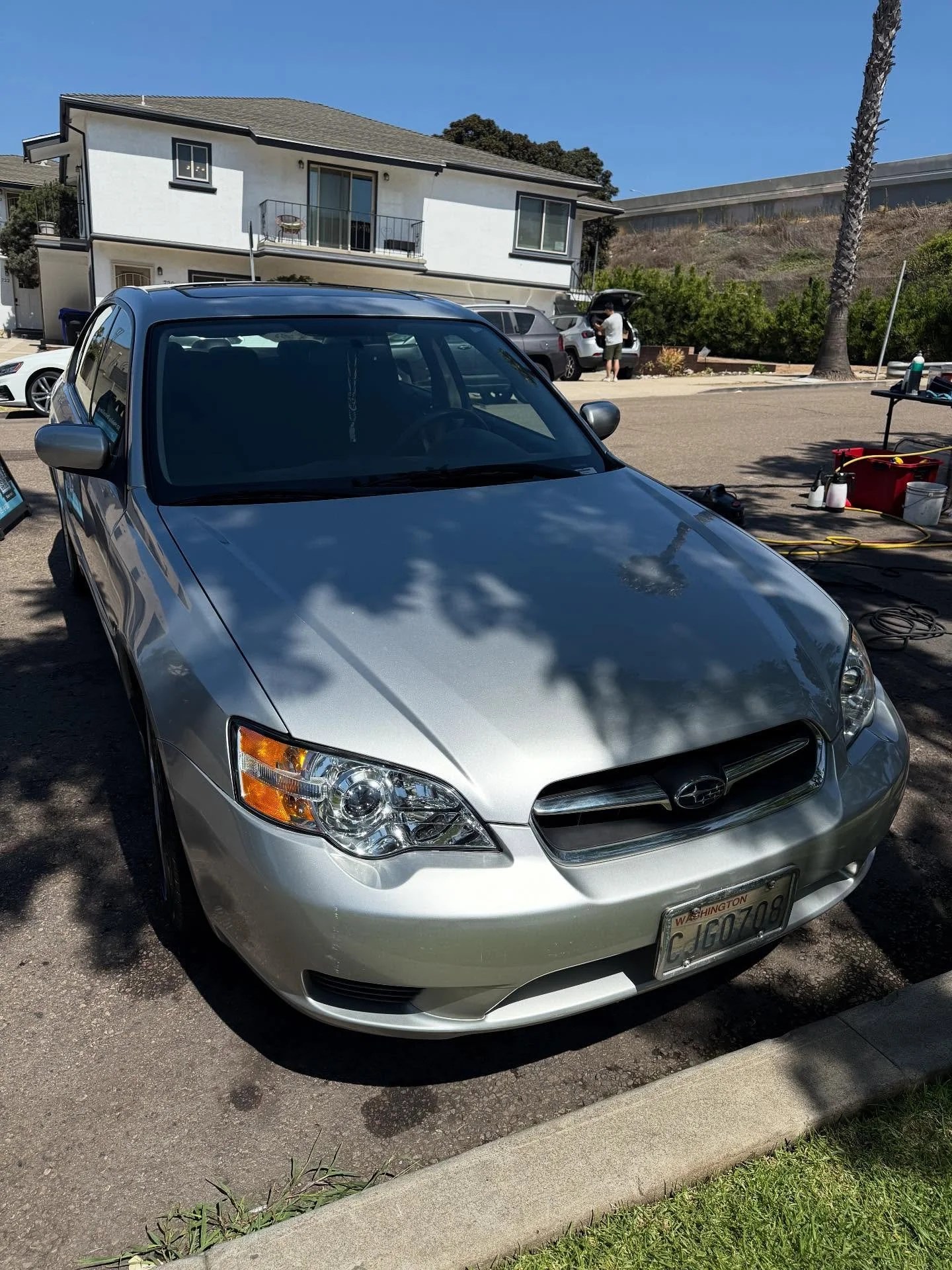 This Subaru was overdue for some love, but after a full detail it&rsquo;s like night and day 🌙☀️ 
Clean, glossy, and ready to hit the road in style!
- deep interior clean 
- Clay towel 
- interior trim restoration 
- 1-2 month sealant 
For more serv