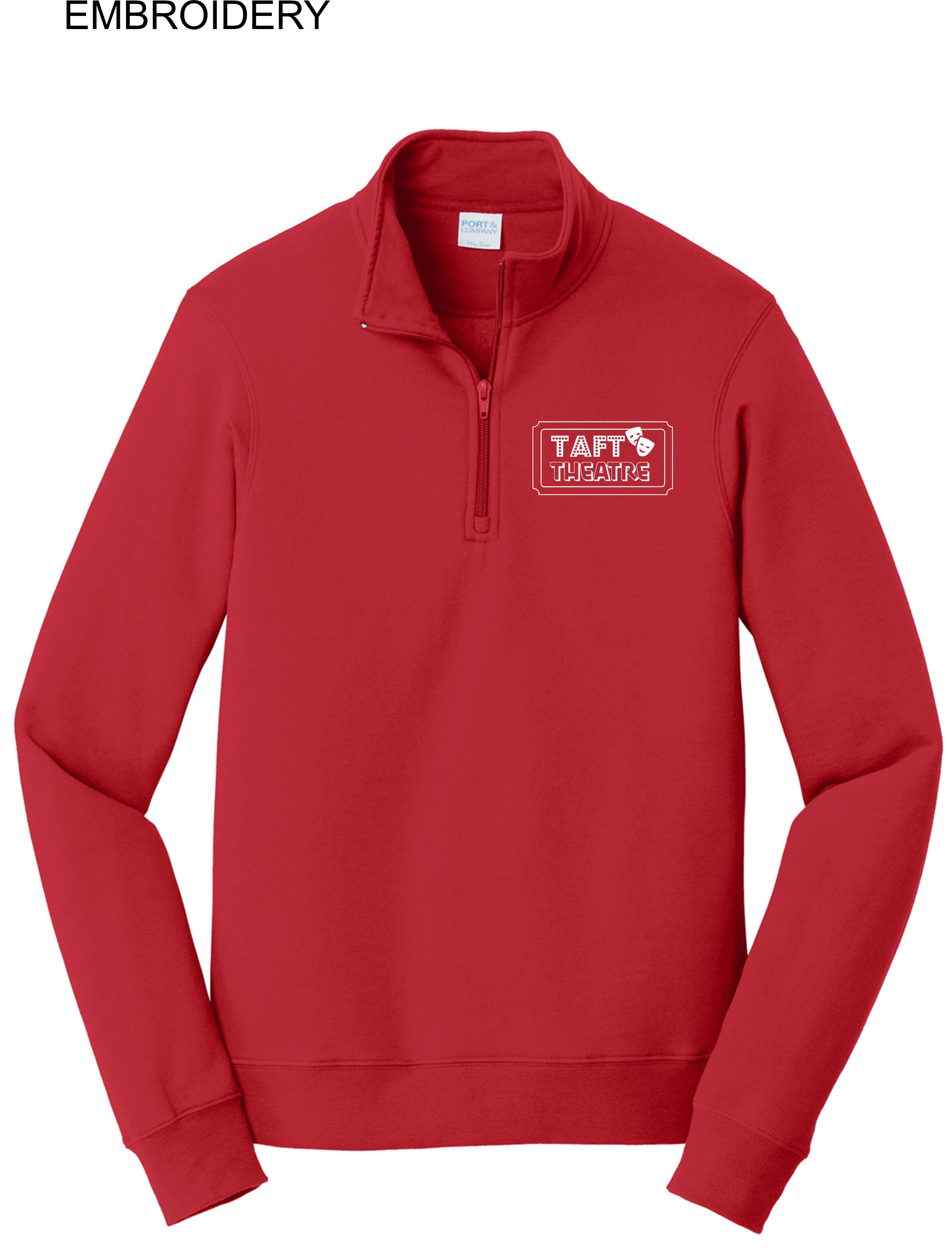Embroidered Quarter Zip