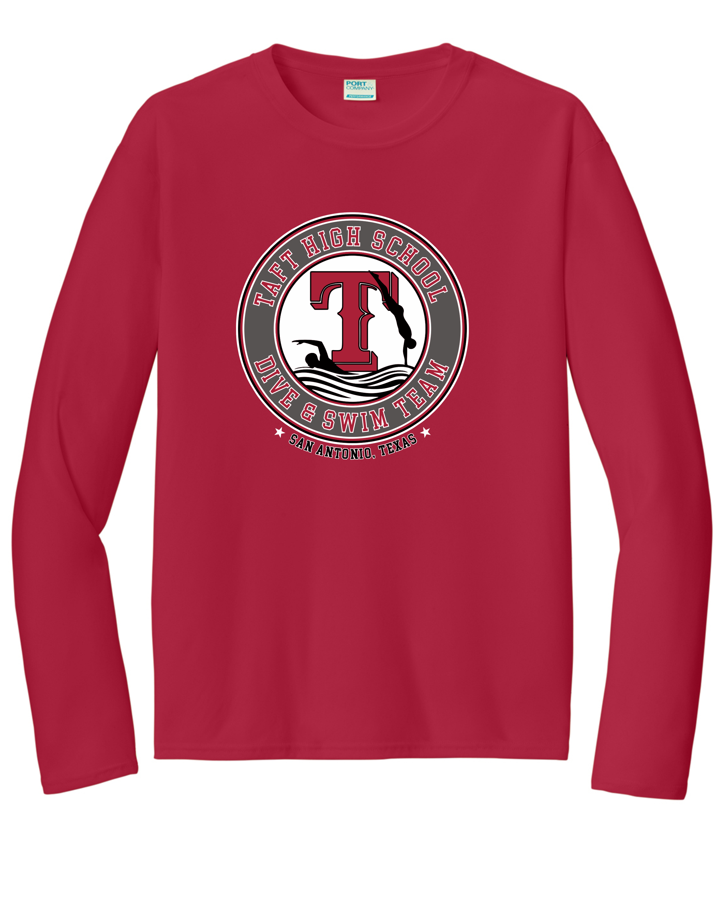 Raider Long Sleeve Swim and Dive Tee