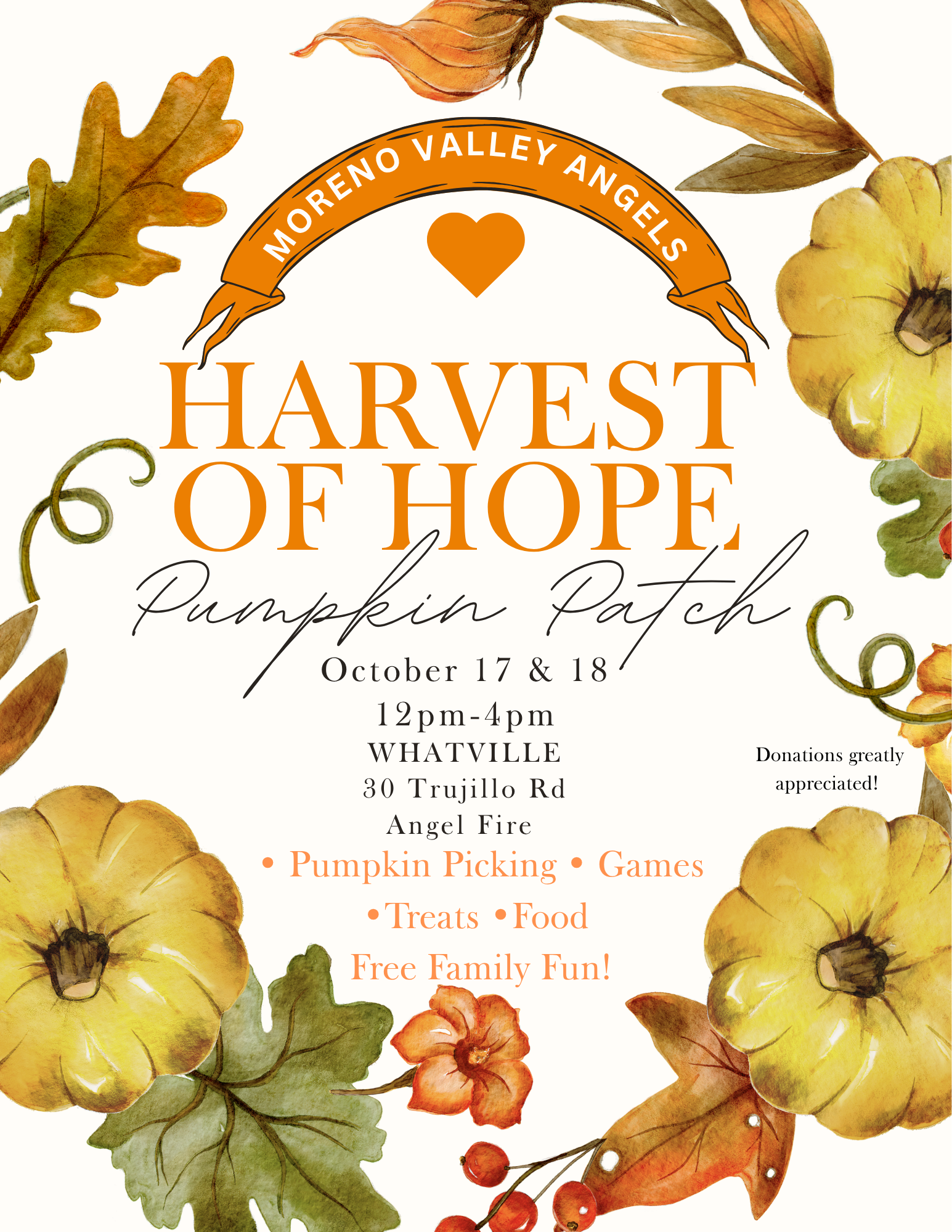 HARVEST OF HOPE- PUMPKIN PATCH