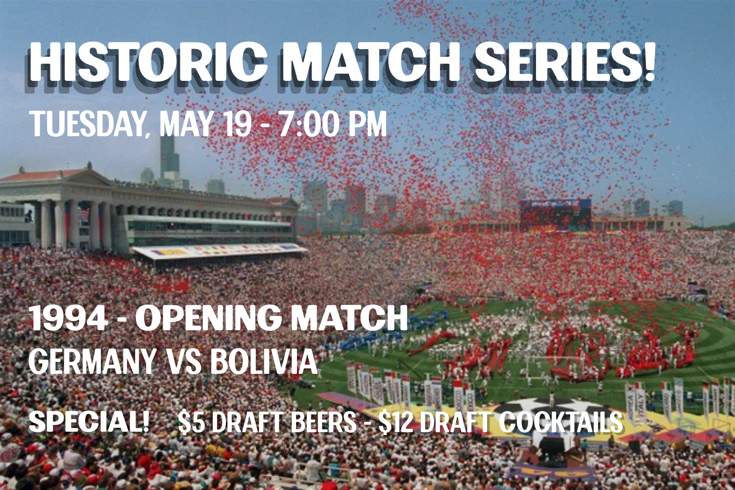Historic Match Series - 1994 - Opening Match -  Germany vs bolivia