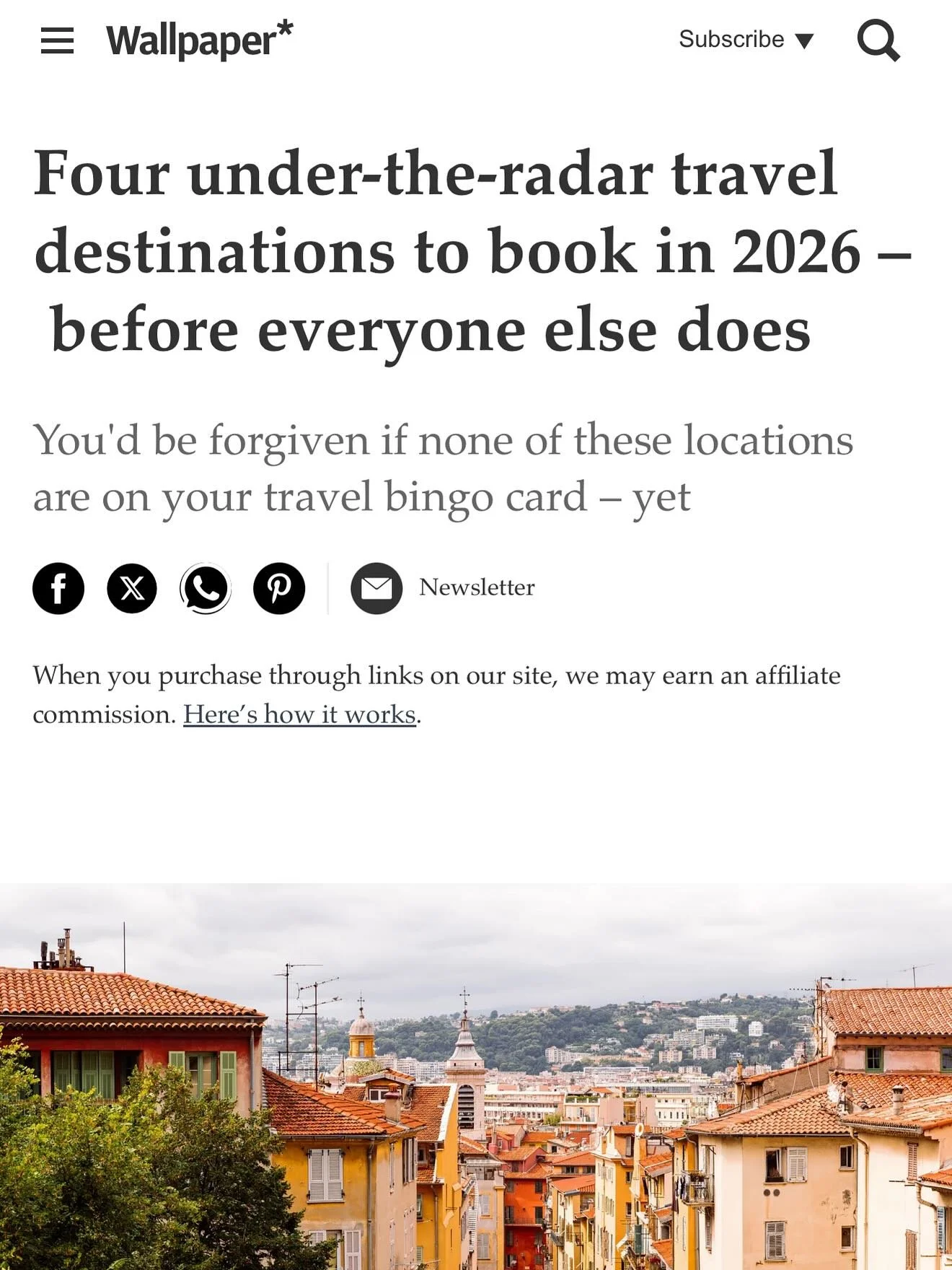 🖊️ I wrote a thing! For @wallpapermag! 

🔗 Link in bio - I hope you enjoy reading my piece as much as I enjoyed writing it.

🙏 Thank you so much for having me @wallpapermag @billprinceinc Charlotte and Anna

🌎🌍🌏

#travelbetter
#lifewelltraveled