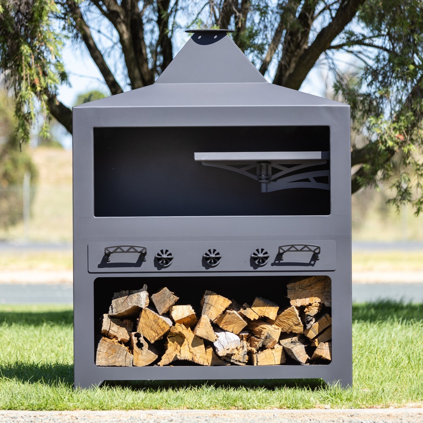 Firepits R Us - The Double-Decker Dog House Outdoor Oven .
