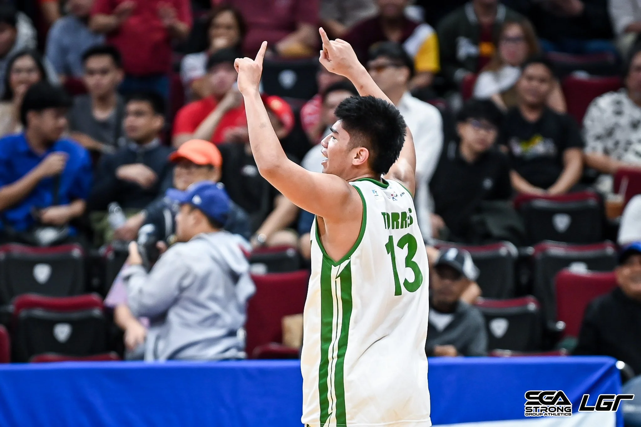 TORRES FLOATER SENDS BENILDE PAST SAN BEDA, FORCES GAME 3