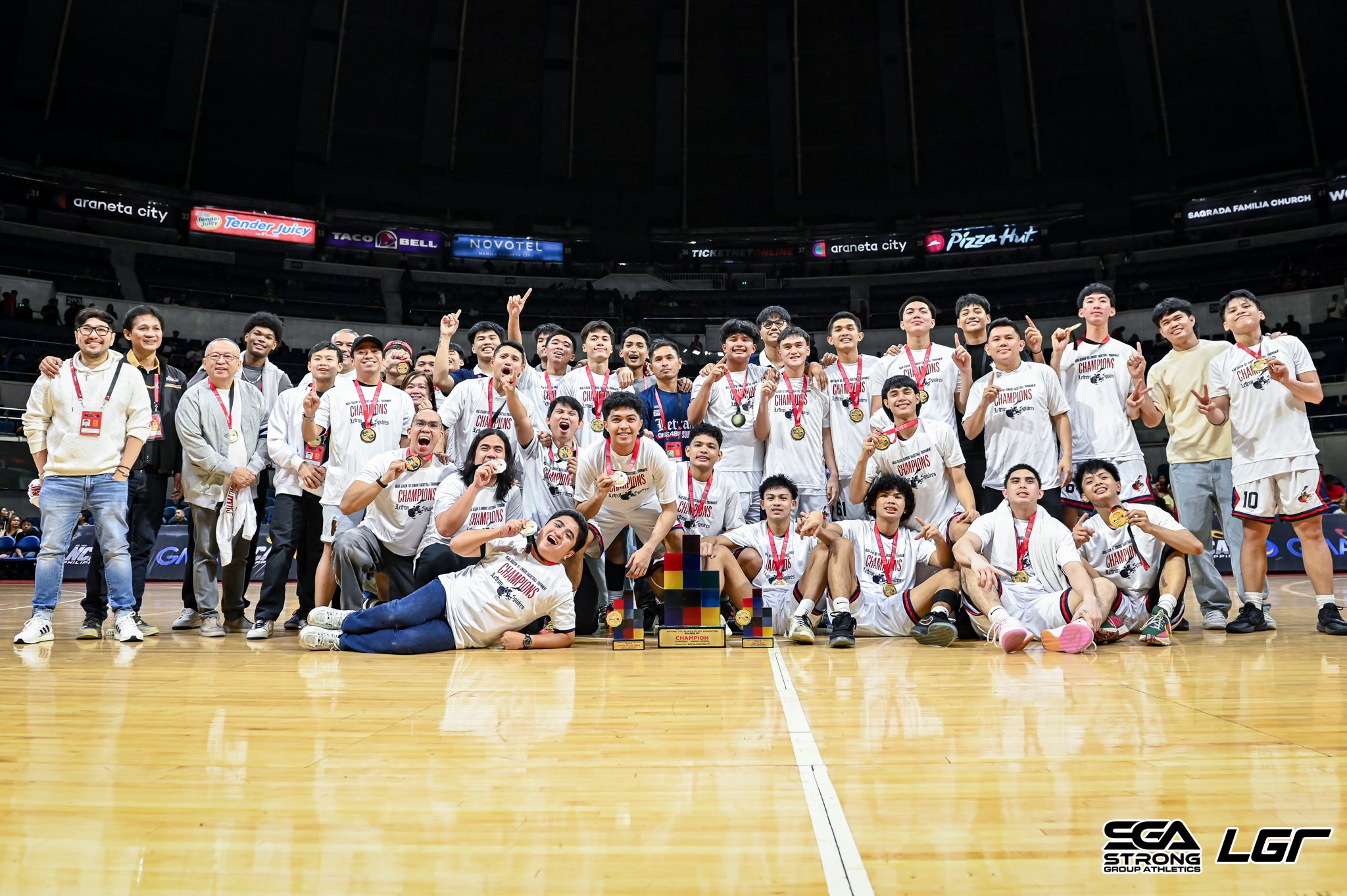 LETRAN SQUIRES SWEEP ARELLANO TO RECLAIM NCAA JUNIORS TITLE