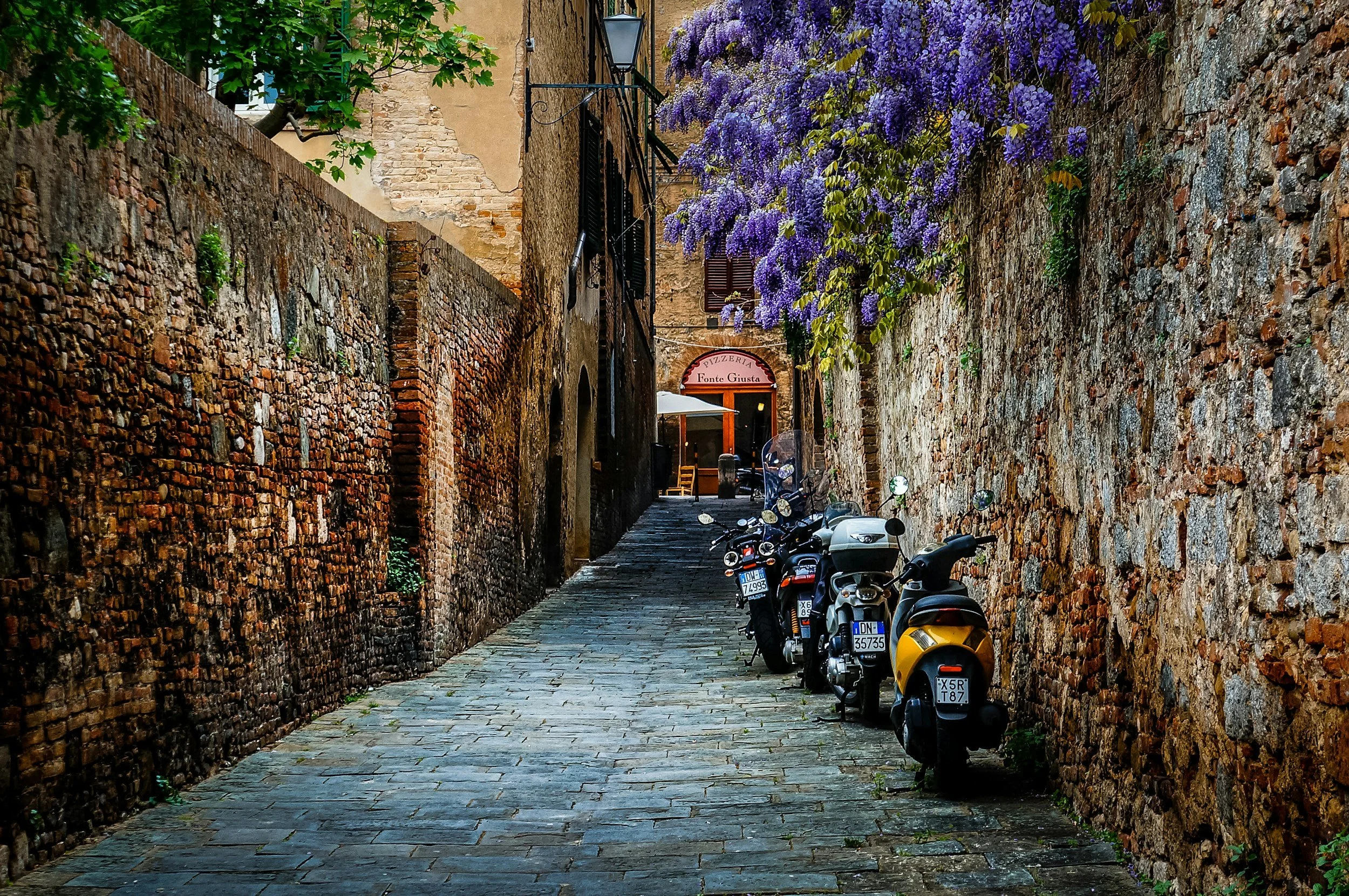 The streets of Siena