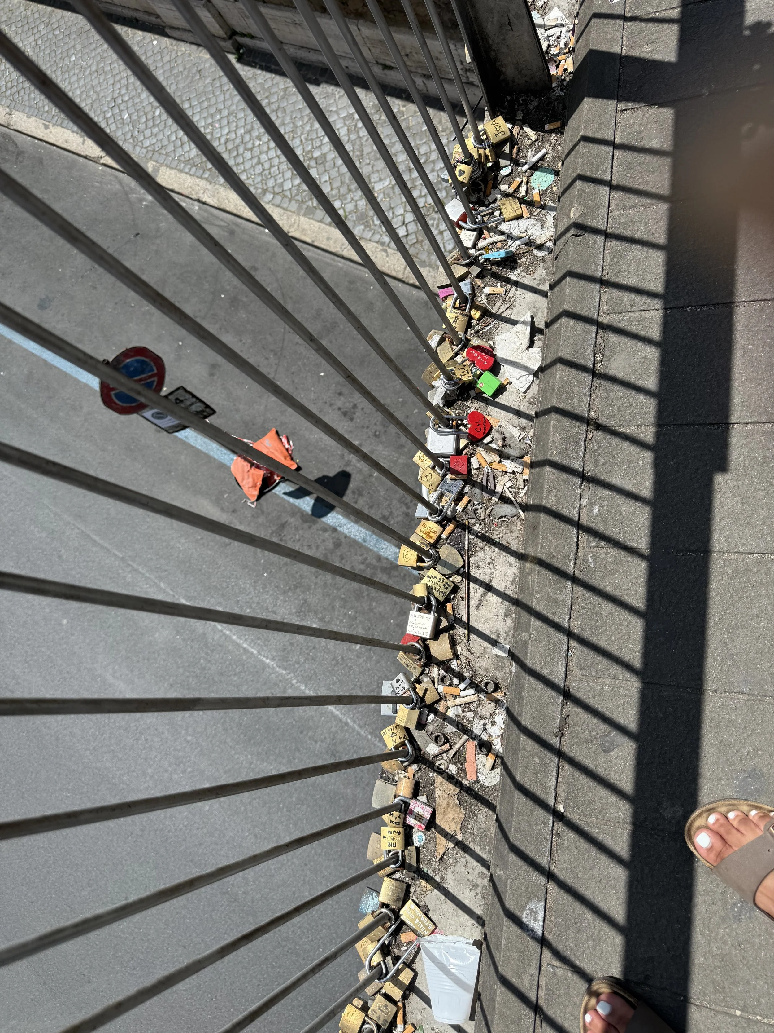 Love locks in Rome