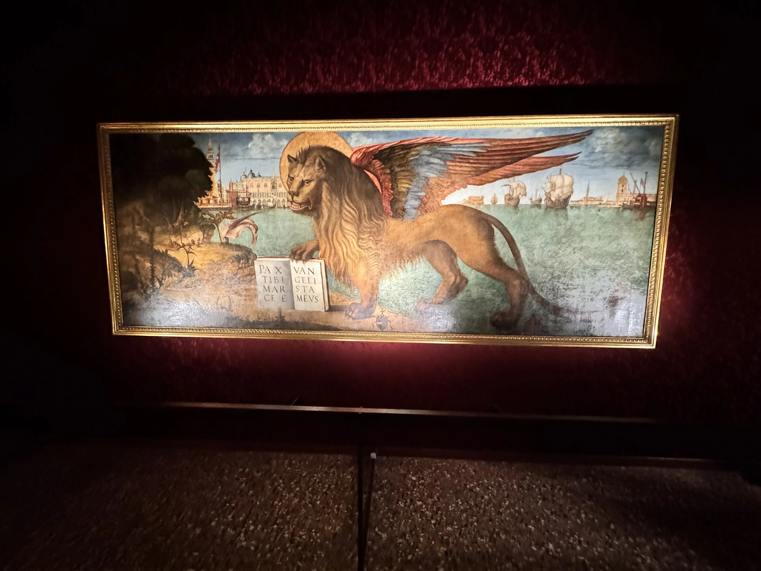 The Lion of St. Mark at Doge's Palace - Venice, Italy