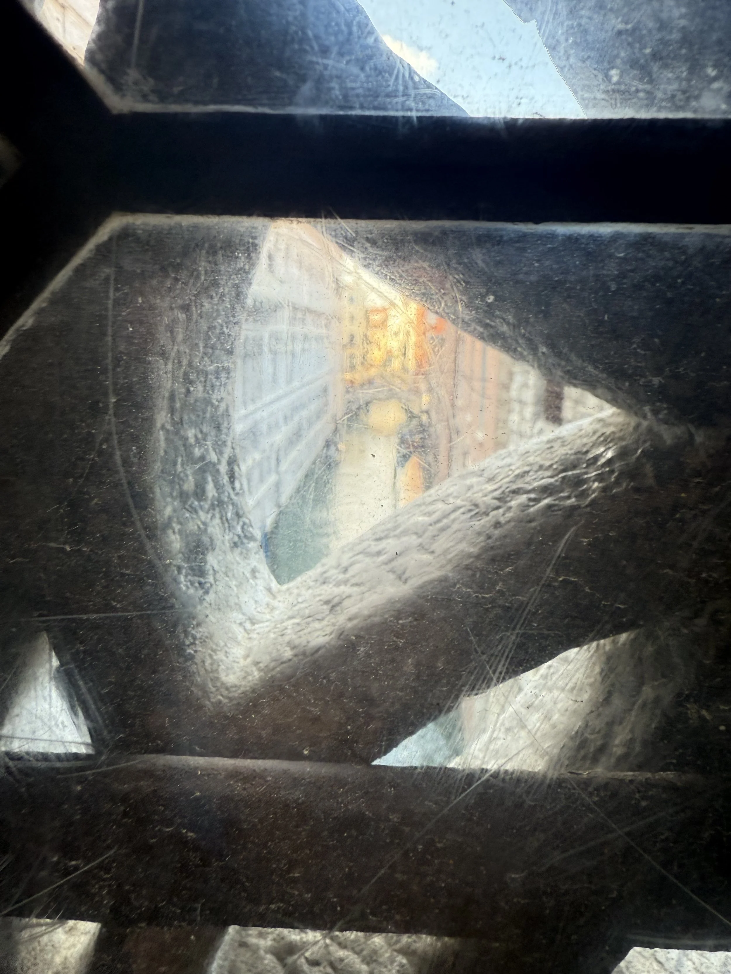 Last glimpse of freedom from inside the Bridge of Sighs