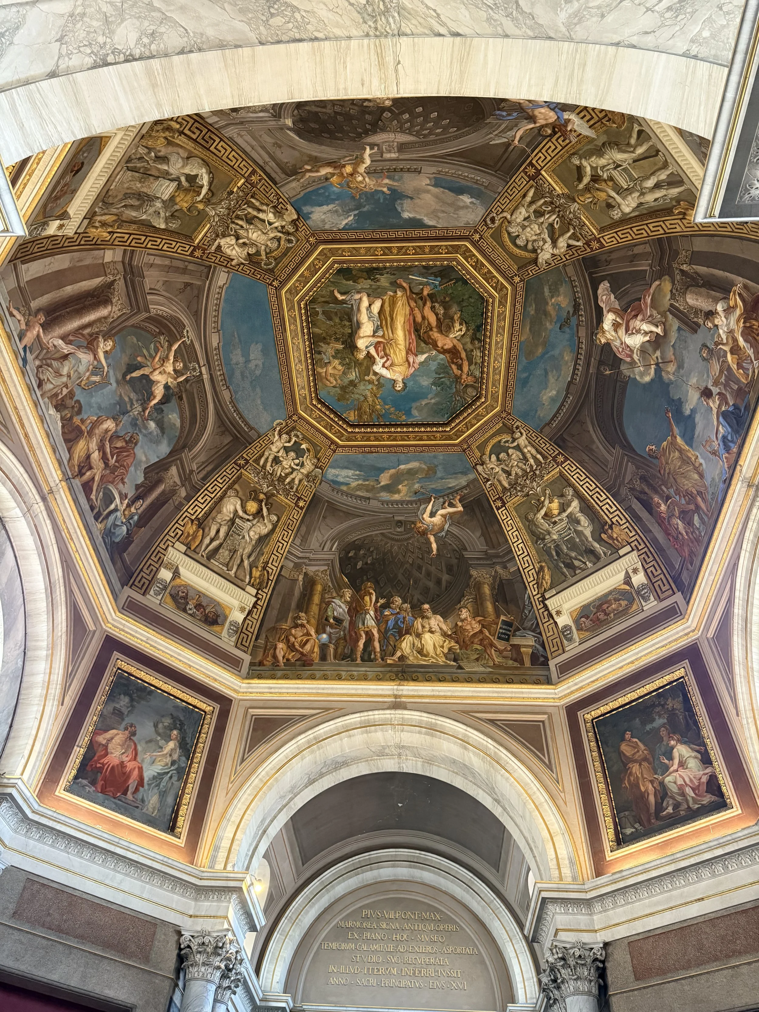 Ceilings within the Vatican Museum