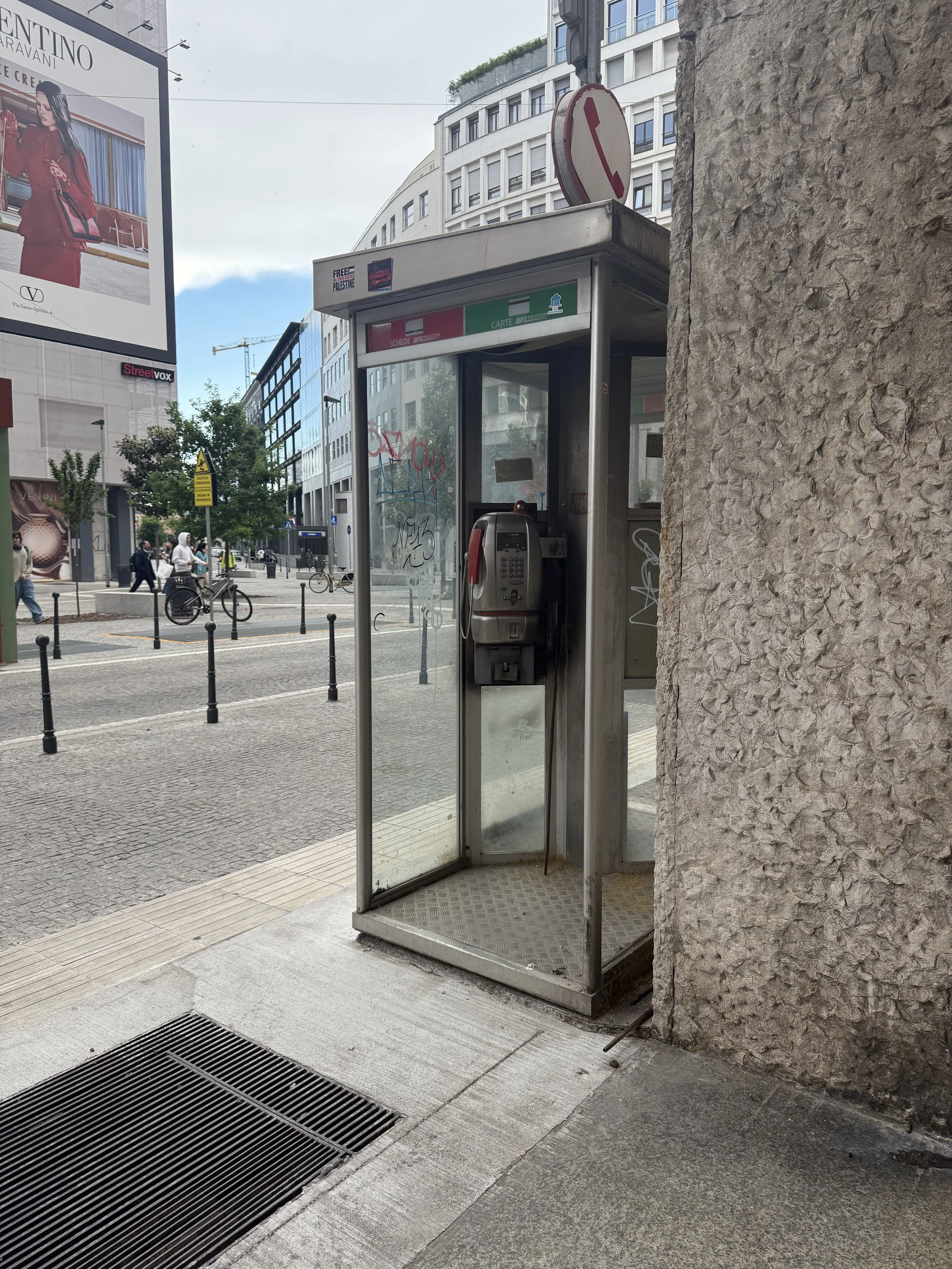 A phone booth?