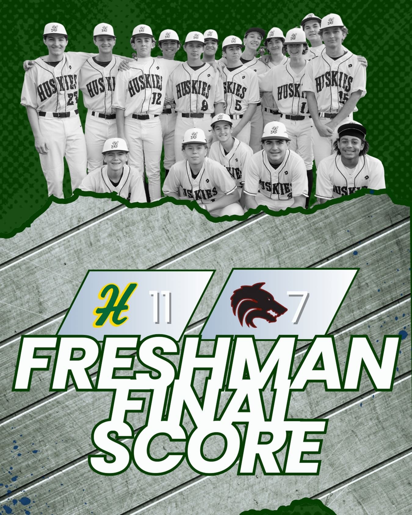 Horizon Freshman Huskies outshone Desert Mountain Freshman Wolves 2029 11-7 in a back-and-forth affair on Friday at Desert Mountain High School. The game was tied at seven in the top of the fifth when an error scored two runs.

Horizon Freshman Huski