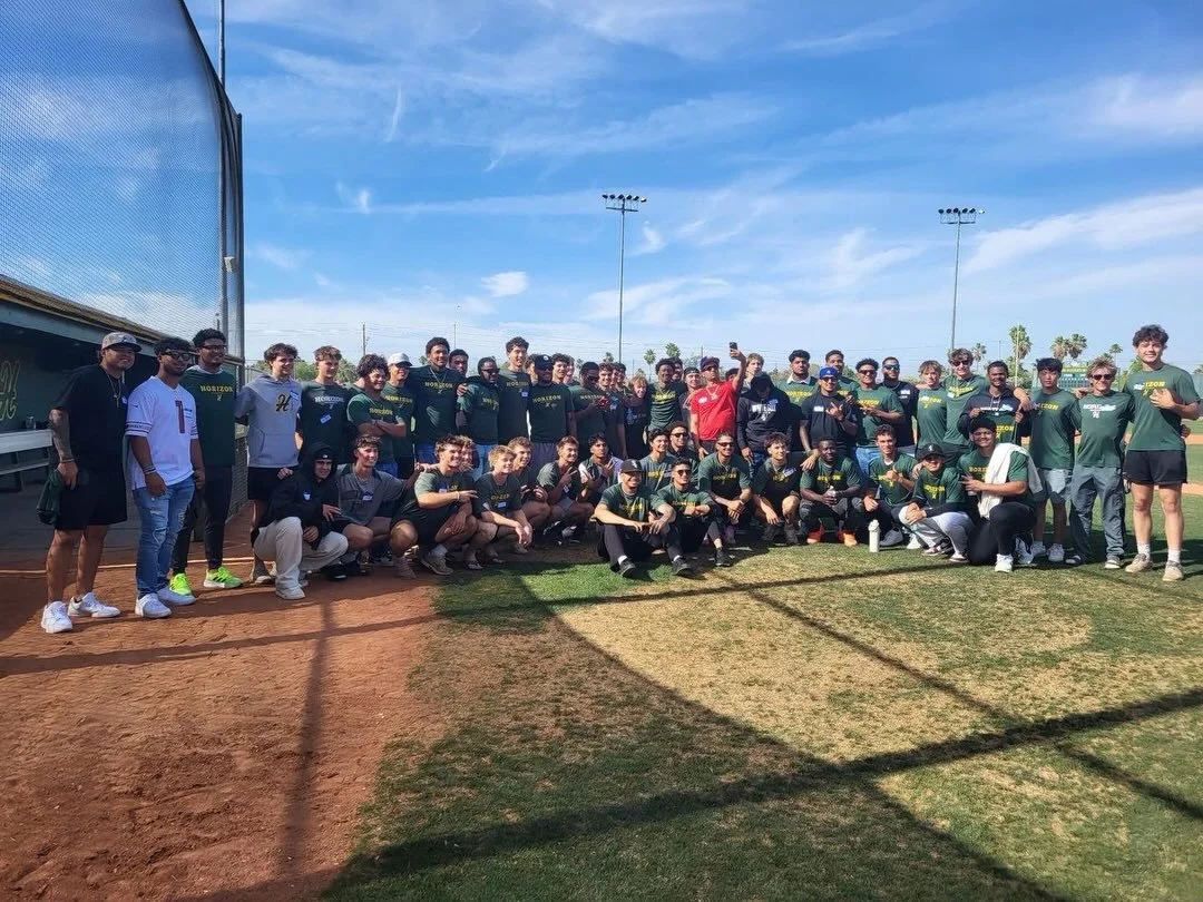 Yesterday was an amazing community day! Horizon Baseball had the opportunity to host the Dominican White Sox for a baseball exchange and Husky love was felt by all.  The Horizon athletes took them on a tour of campus and engaged in some good old-fash