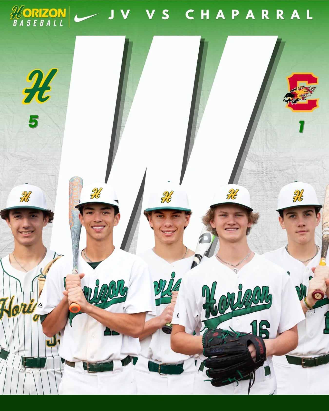 Stratton Birchby struck out 10 batters as the starting pitcher led Horizon Junior Varsity Huskies past Chaparral JV Firebirds 5-1 on Thursday at Chaparral High School. Birchby gave up two hits and zero runs over four innings while walking two.

Horiz