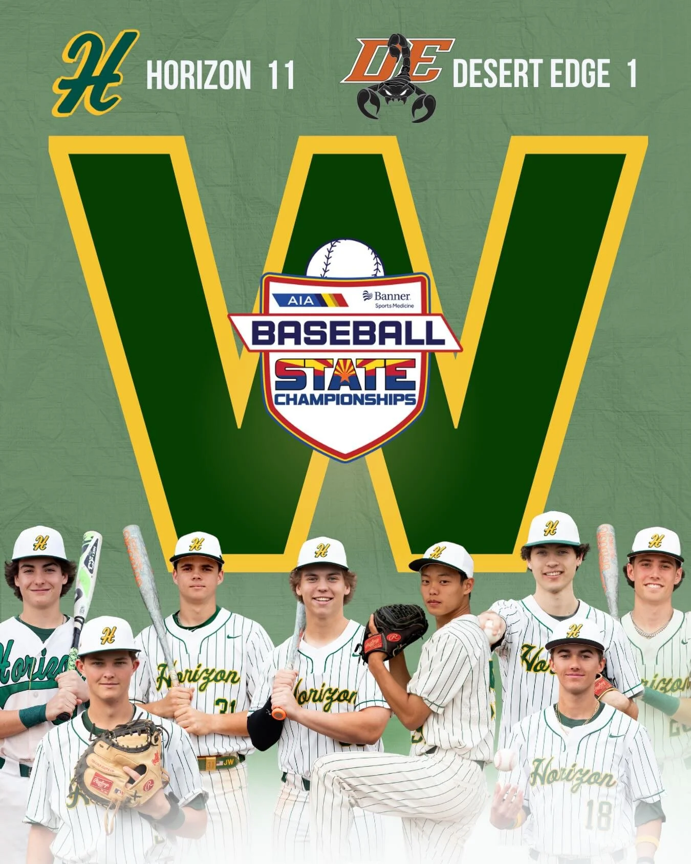 Horizon Varsity Huskies easily dispatched Desert Edge Varsity Scorpions on Wednesday at Horizon High School, 11-1.

Desert Edge Varsity Scorpions opened the scoring in the first after Cooper Zaremba grounded out, scoring one run.

Horizon Varsity Hus