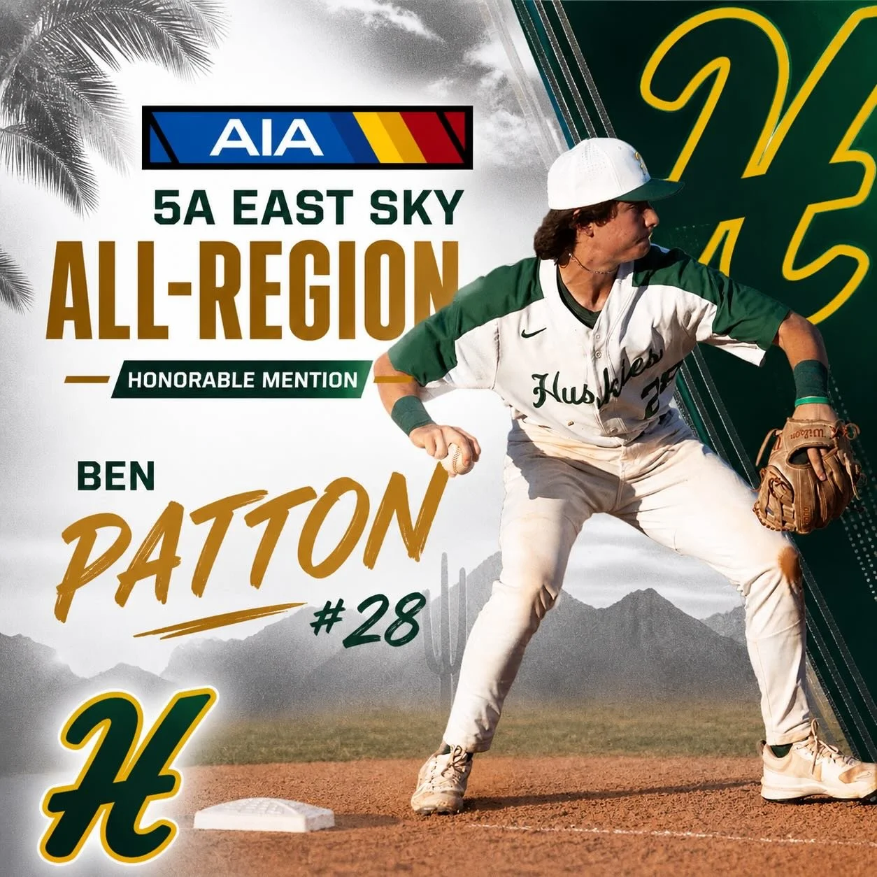 The 5A East Sky All-Region Teams were announced this week voted on by the coaches in the region, Congratulations to Ben Patton  for getting elected to Honorable Mention  all region (util)&hellip; Way to make Husky Nation Proud!