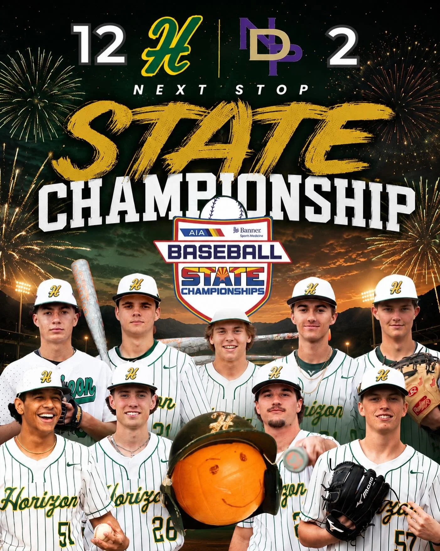 The bottom of the lineup helped Horizon Varsity Huskies capture a 12-1 victory over Notre Dame Prep Varsity Saints on Thursday &hellip; Ryan Tomey, Jake Giraud, Hudson Grainger, and Bennett Beyer combined for 6 of the team&rsquo;s 10 hits in the vict