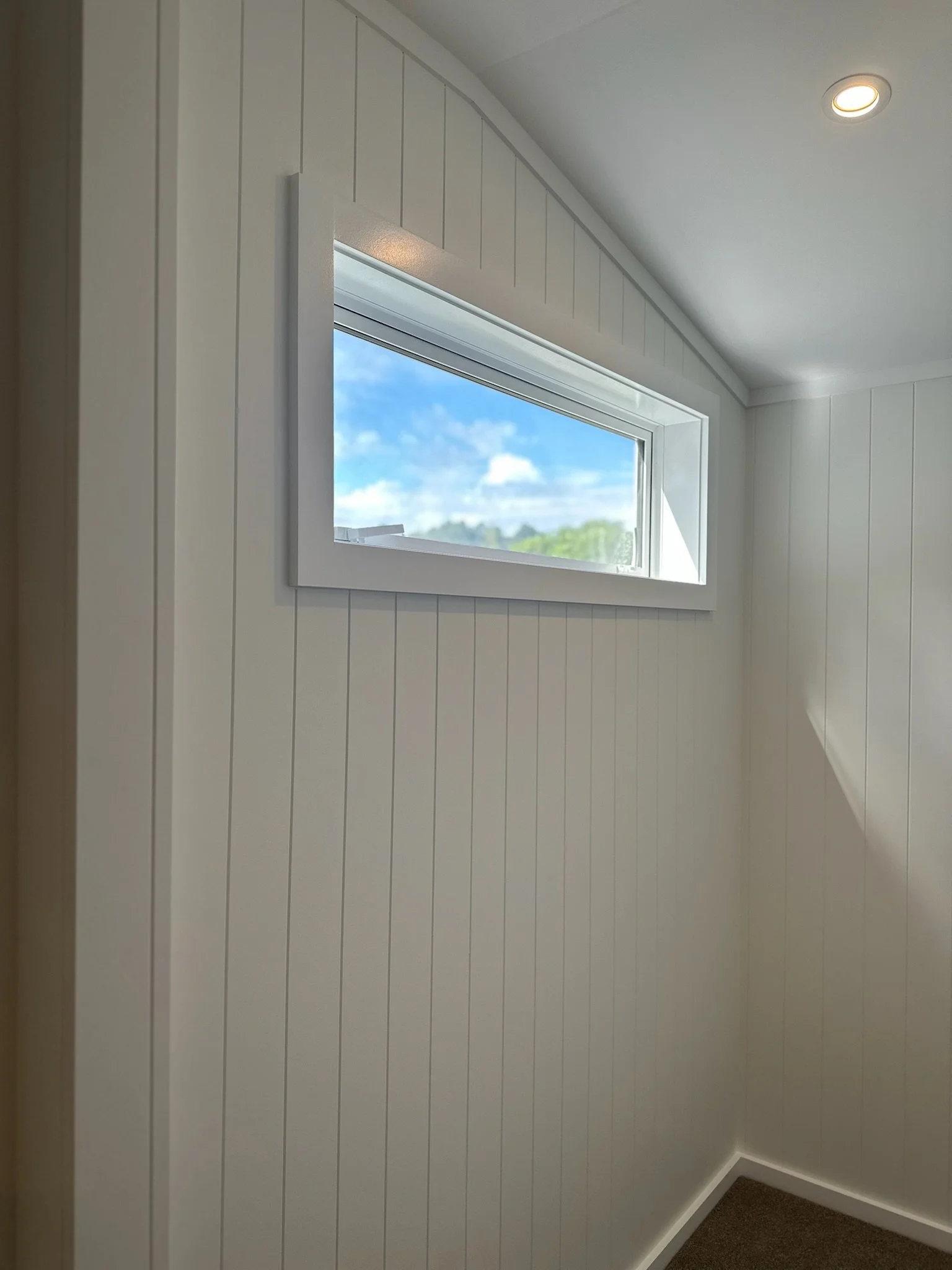 Internal wall and new joinery