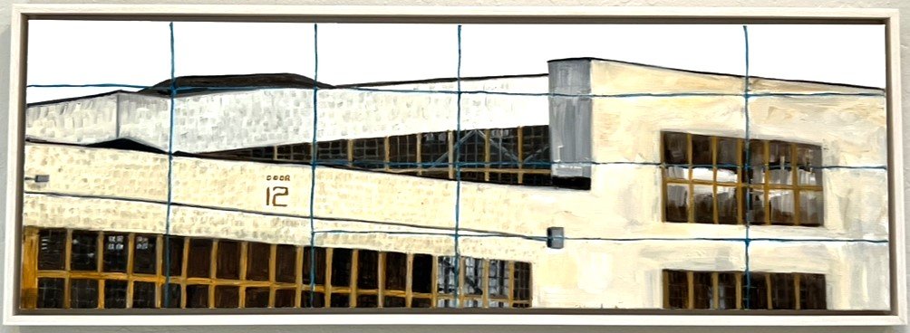 Building 12 :
Oil on canvas in floating frame, 37"x13"