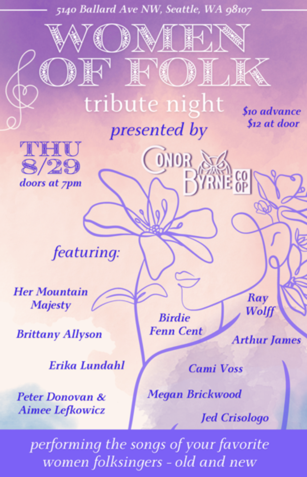 Women In Folk Tribute Night