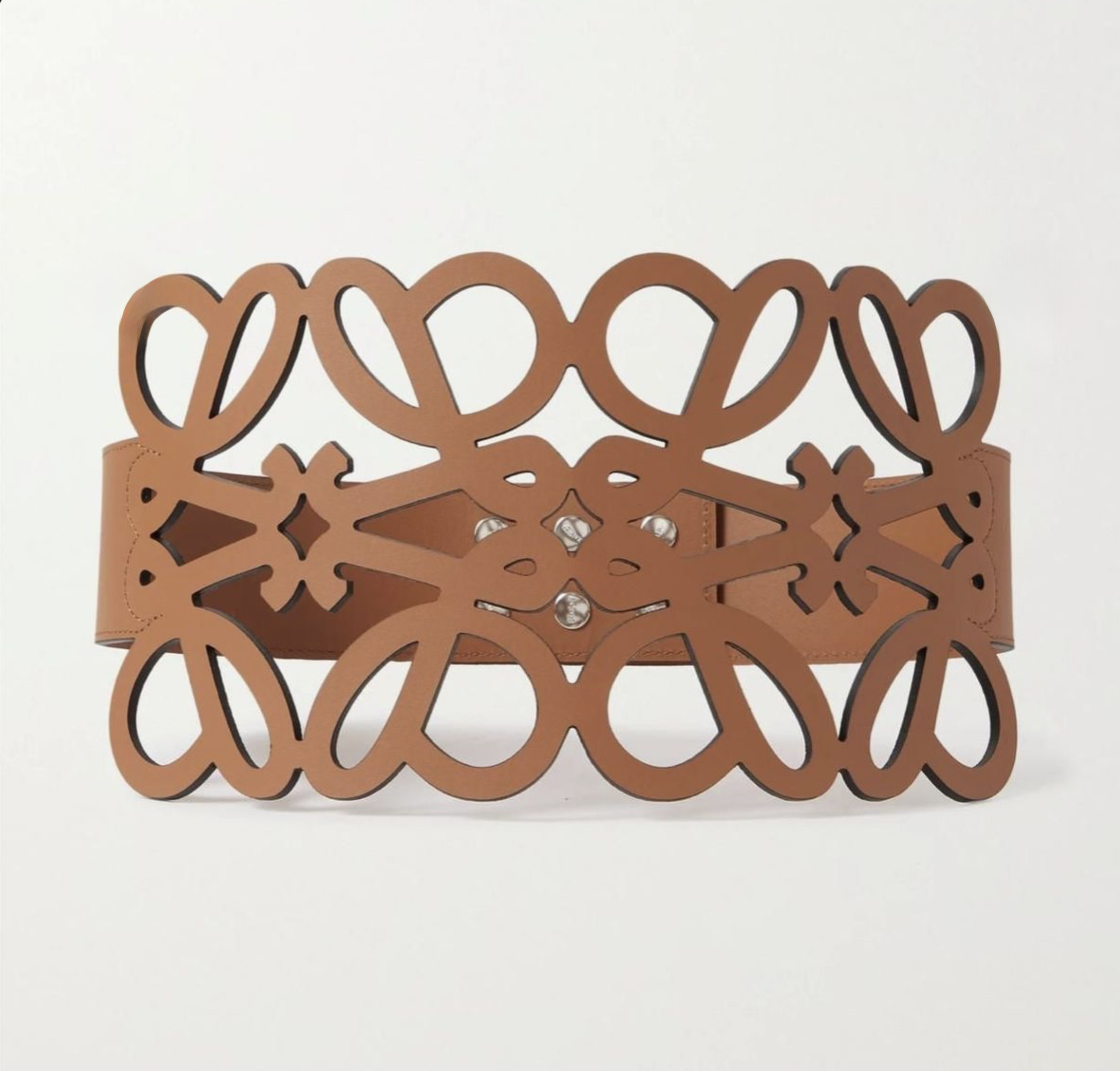 Cutout Leather Waspie