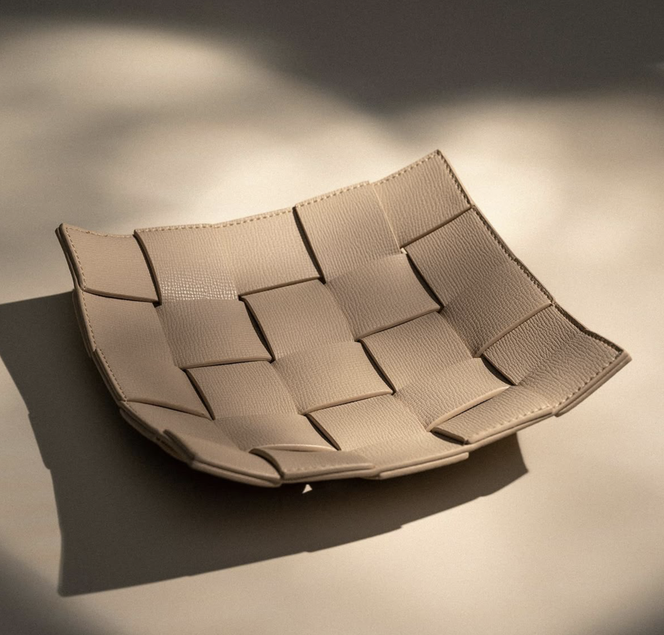 Woven Leather Tray
