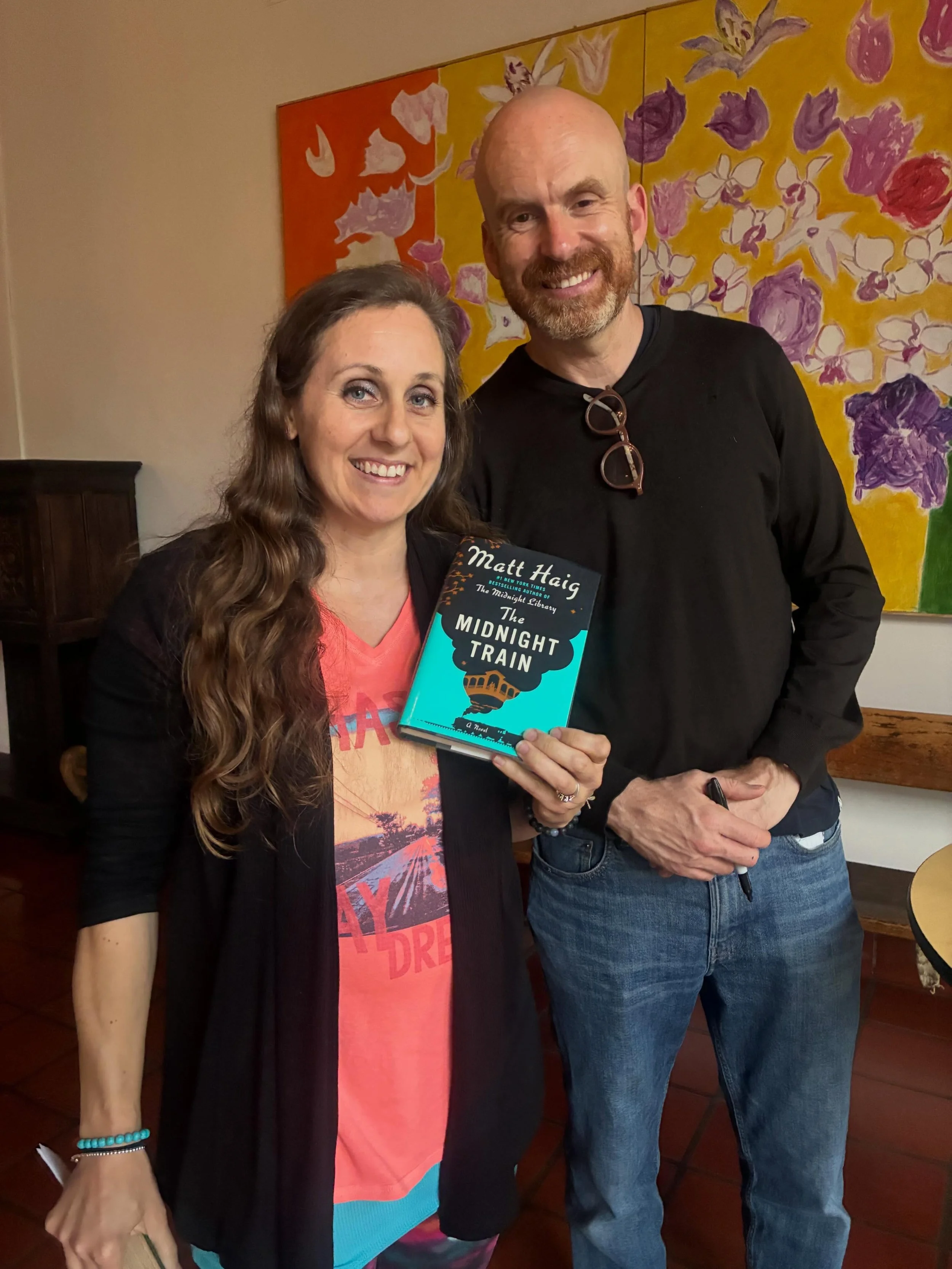 Yesterday I had the incredible chance to hear @mattzhaig speak about his newest book, The Midnight Train. 

It was probably a little over a year ago that I read my first book of his, The Life Impossible, because it was calling my name at the library.