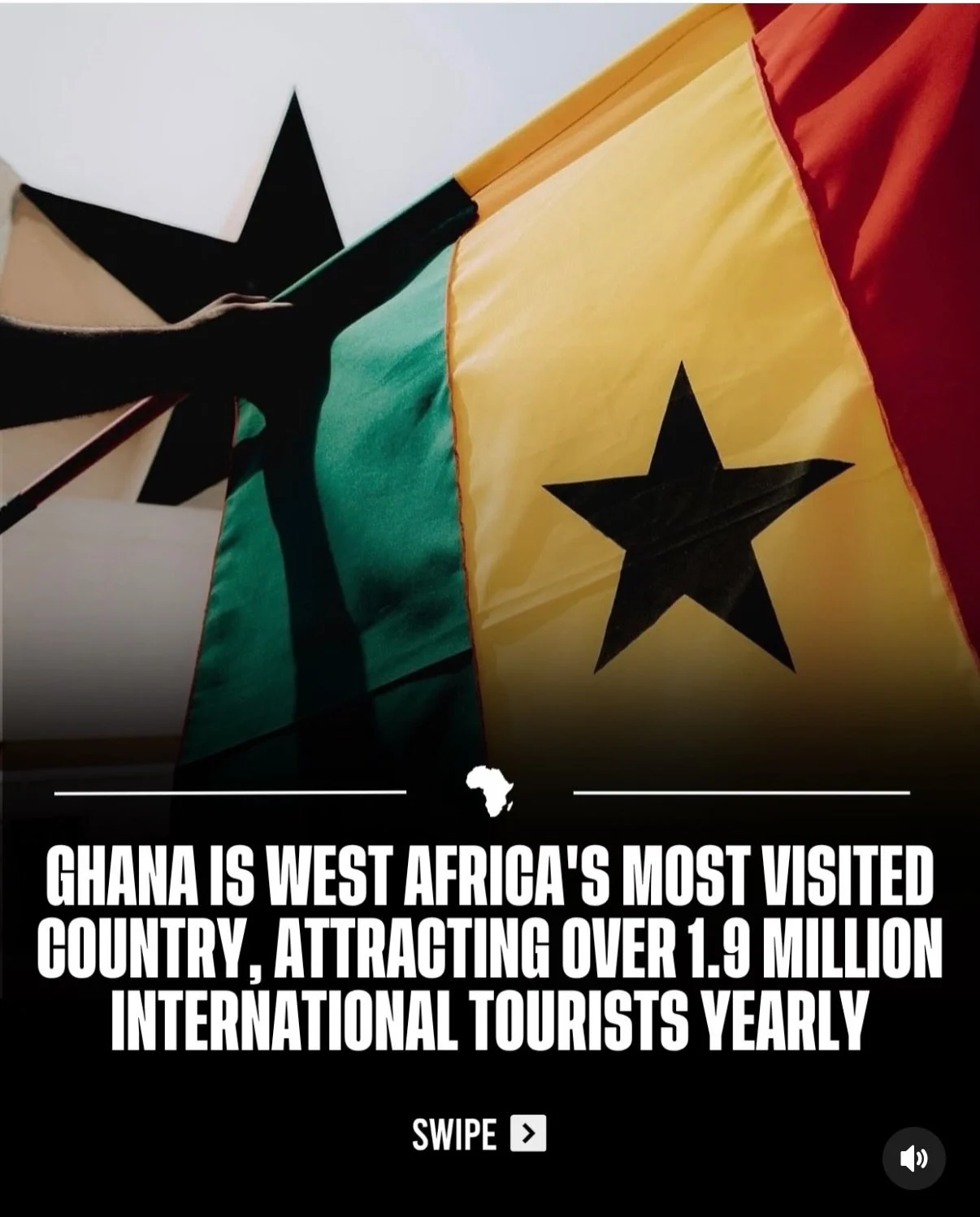 Ghana has become West Africa&rsquo;s most visited country, attracting more than 1.9 million international tourists each year. 

Known for its rich history, peaceful democracy, vibrant culture, and famous landmarks such as Cape Coast Castle and Kakum 