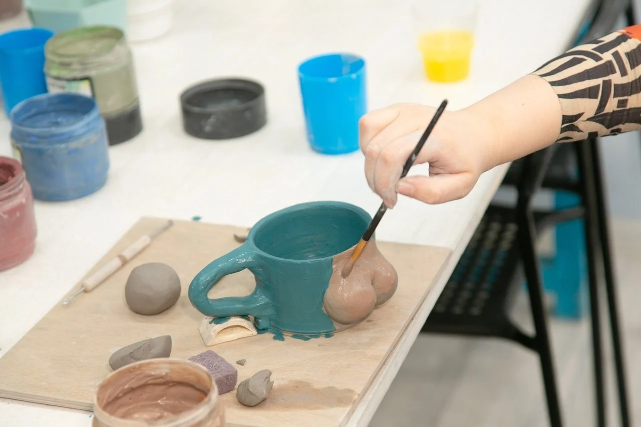 Pottery Bryan Place finished pottery ready after firing  