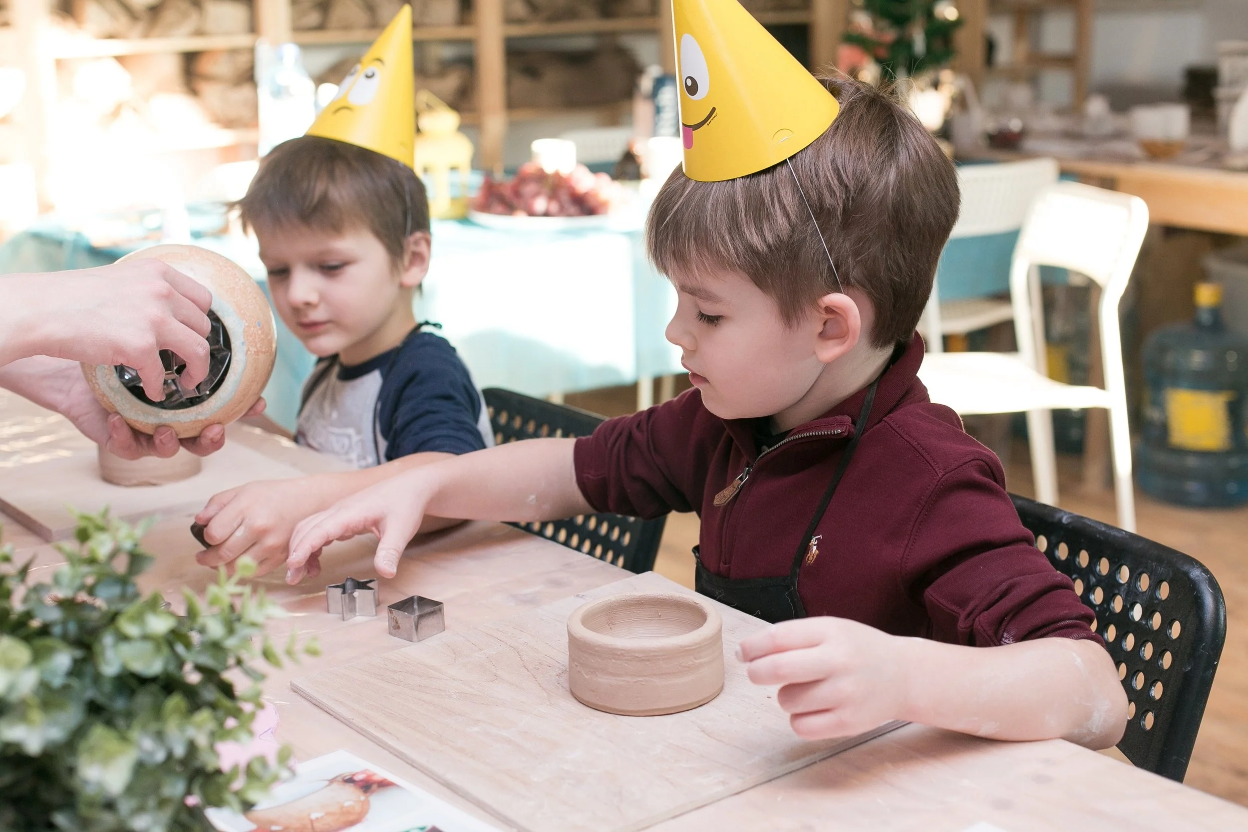 Pottery Munger Place finished ceramic bowls and cups 