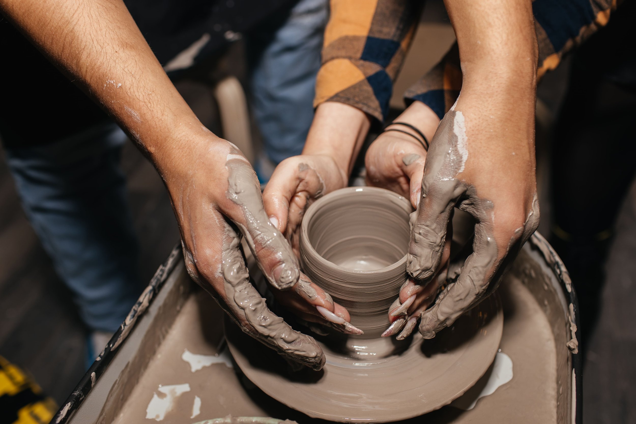  
Pottery wheel class in  Greenland Hills     