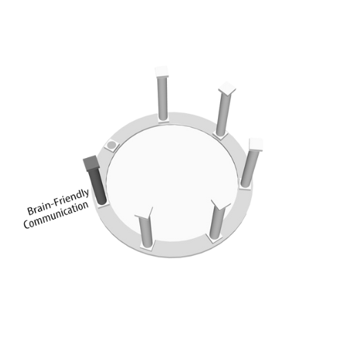 Diagram of a round wireless router with four external antennas, one labeled 'Wi-Fi 5 GHz antenna'.
