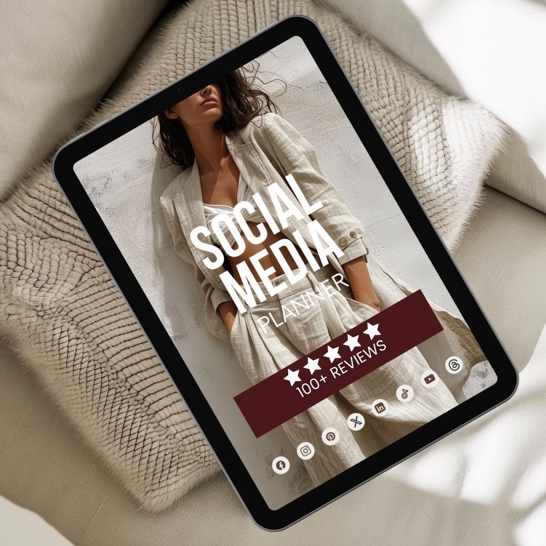 Social Media Planner MockUp Template
