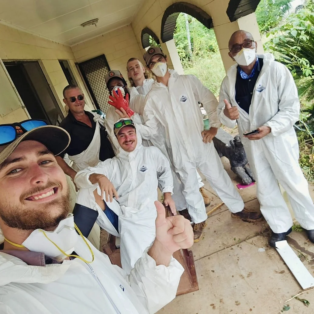 Katherine floods cleanup team