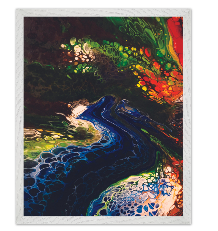 Screenshot 2024-10-19 190254 river serpant Framed Poster White.png