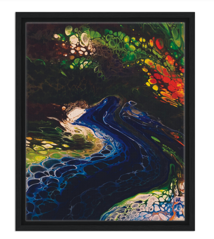 Screenshot 2024-10-19 190254 river serpant Framed Canvas Black.png