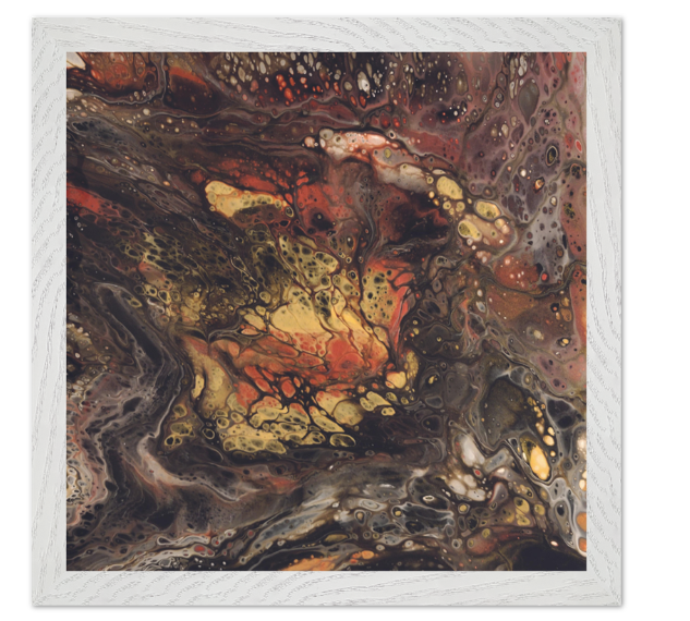 Screenshot 2024-10-17 135410 flame wing White framed poster.png