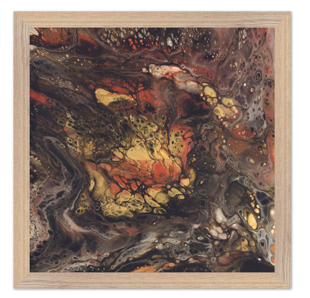 Screenshot 2024-10-17 135410 flame wing Wood framed poster.png