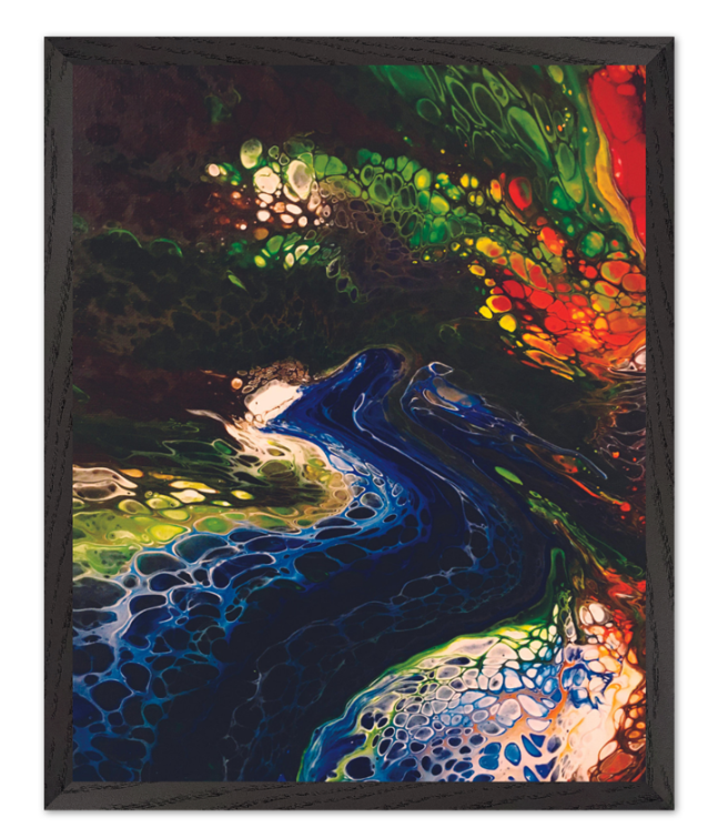 Screenshot 2024-10-19 190254 river serpant Framed Poster Black.png