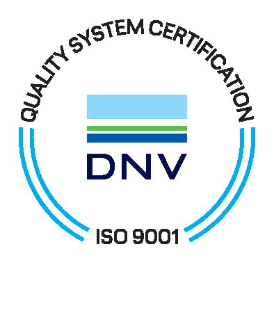 ISO 9001 Quality Management System certified by DNV
