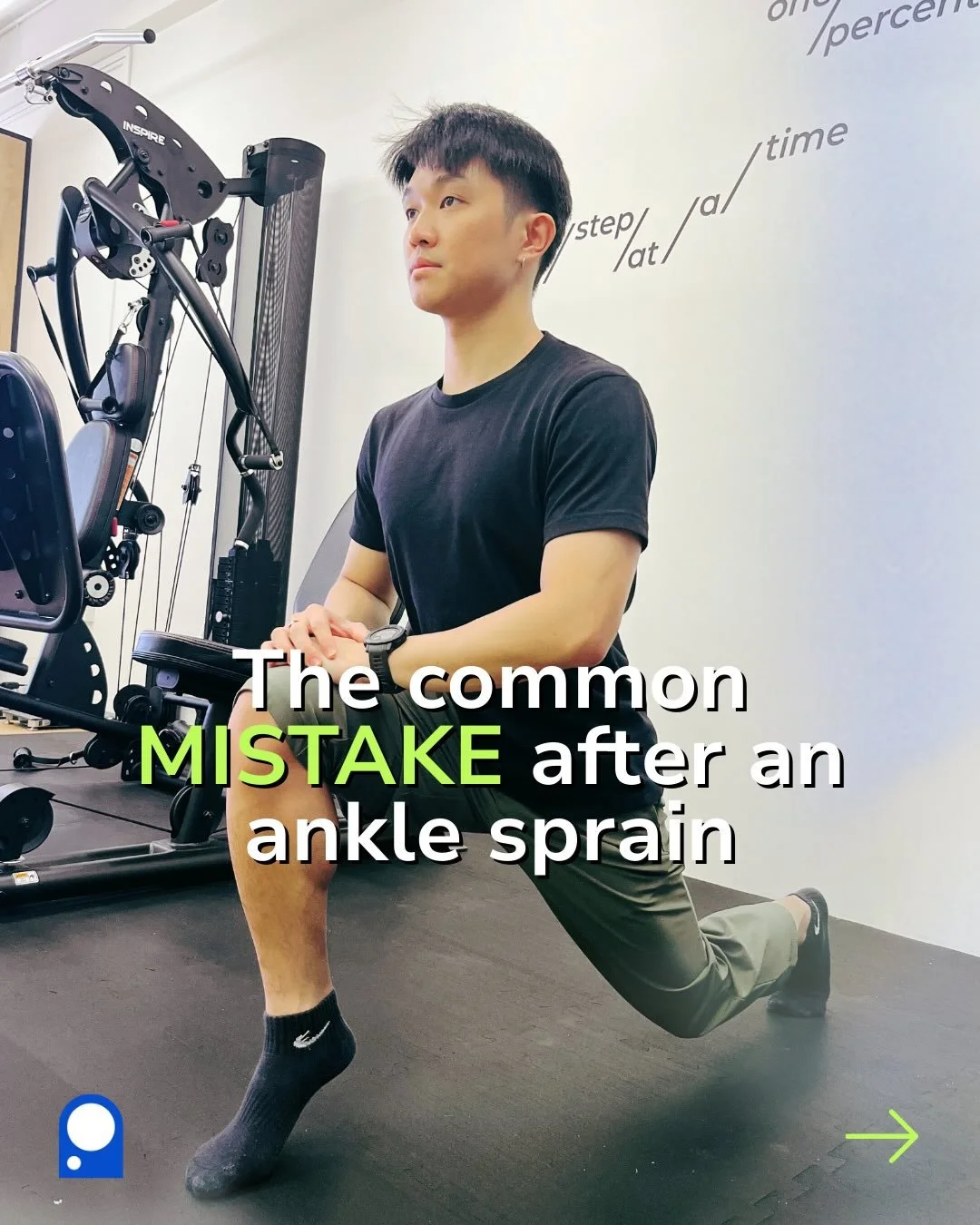 A common mistake after an ankle sprain?🫢
 Thinking that the ankle is fine when the pain settles and going back to activity. But this is sometimes a recipe for reinjury.

In this post, our physio @tohpeiqii breaks down why ankles keep rolling, what i
