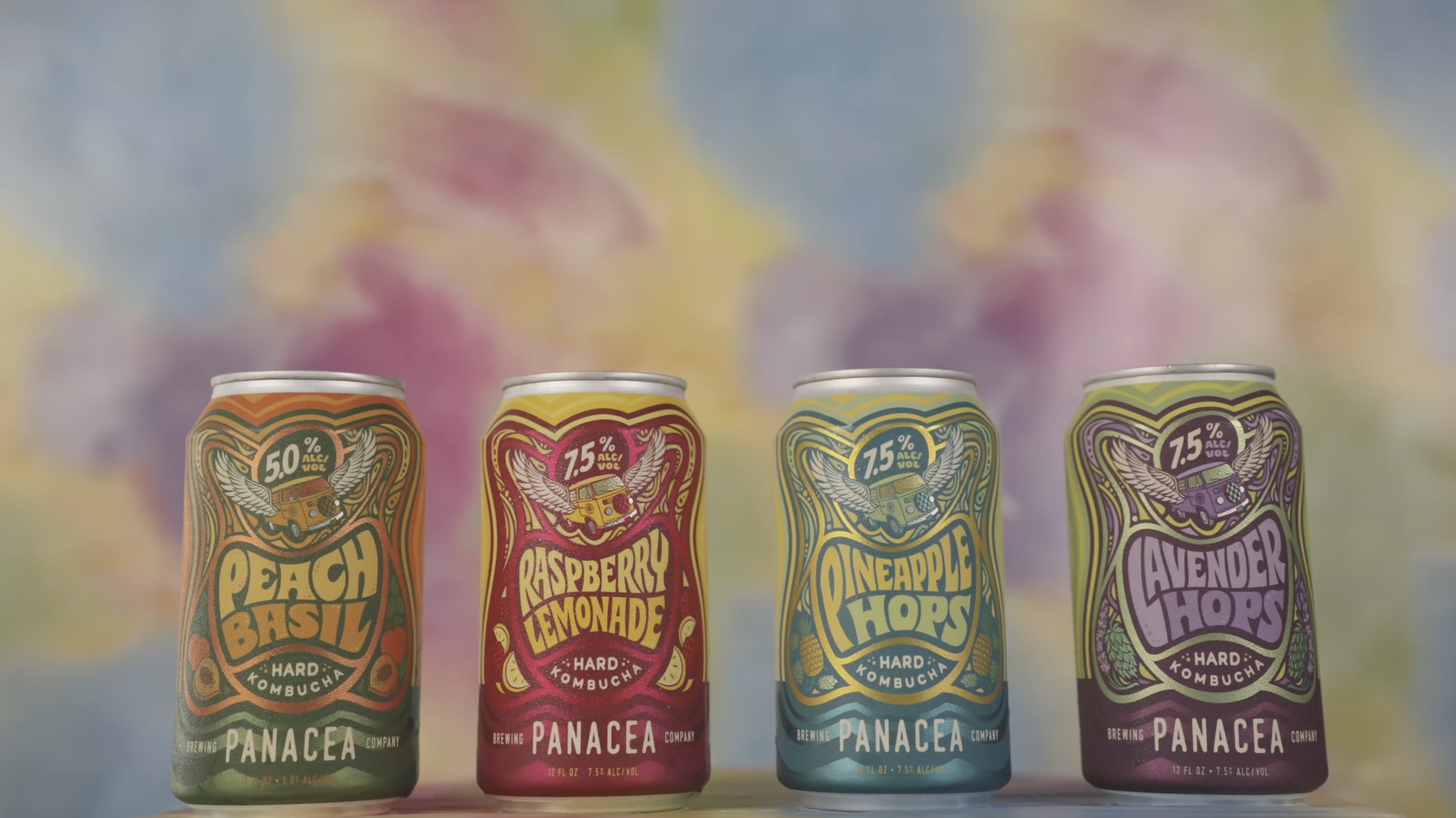 Panacea Brewing Company cans, product still