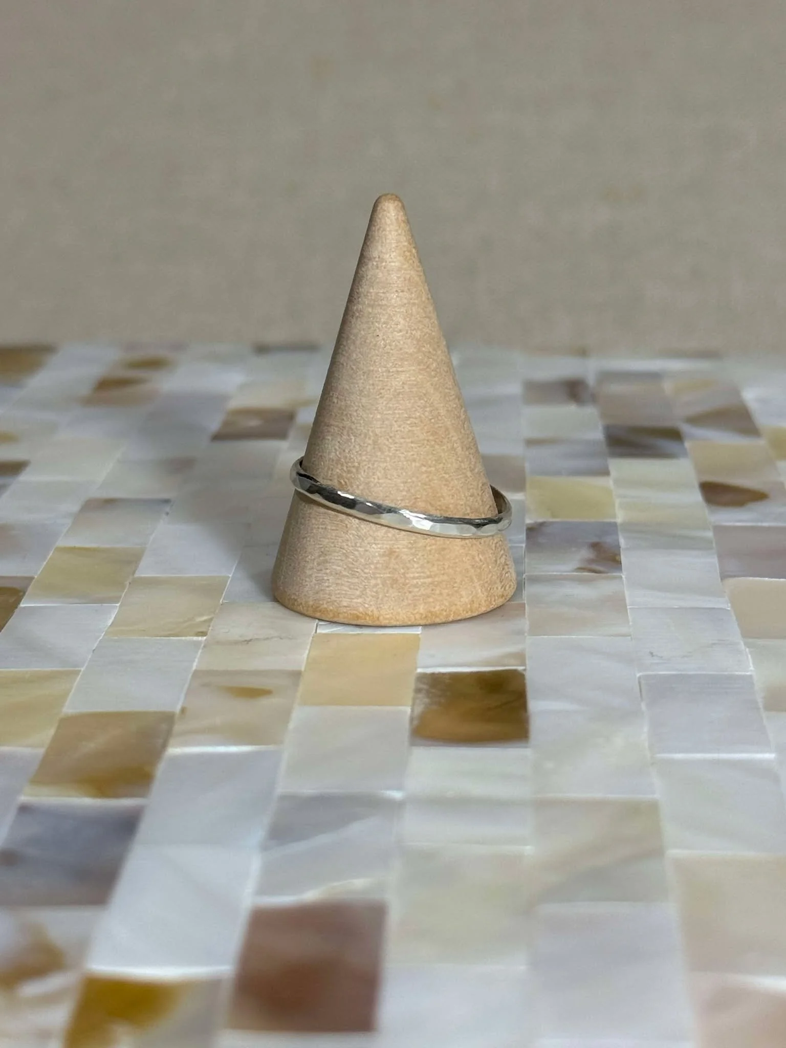 Hammered Silver Ring 2