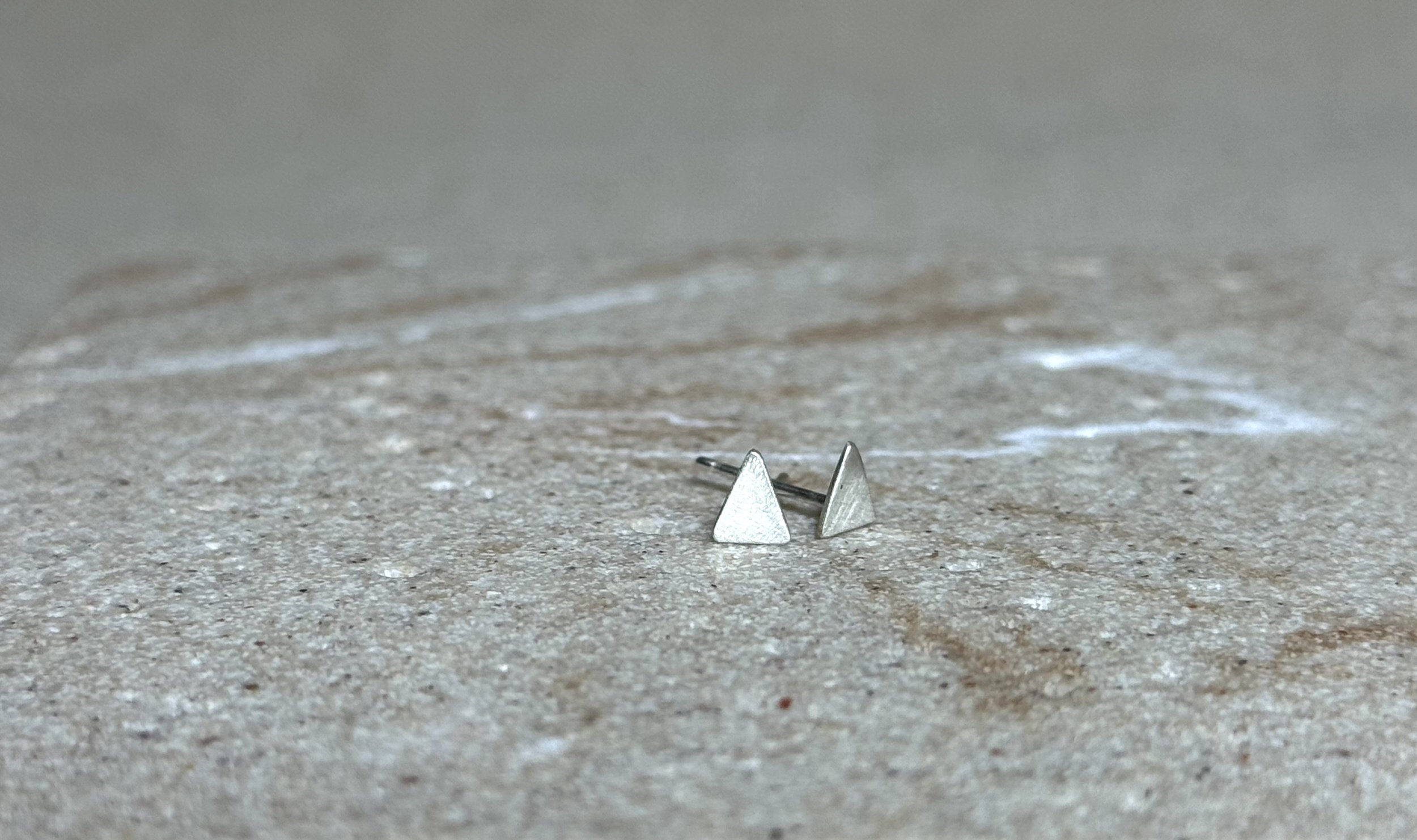 Petite Triangle Studs