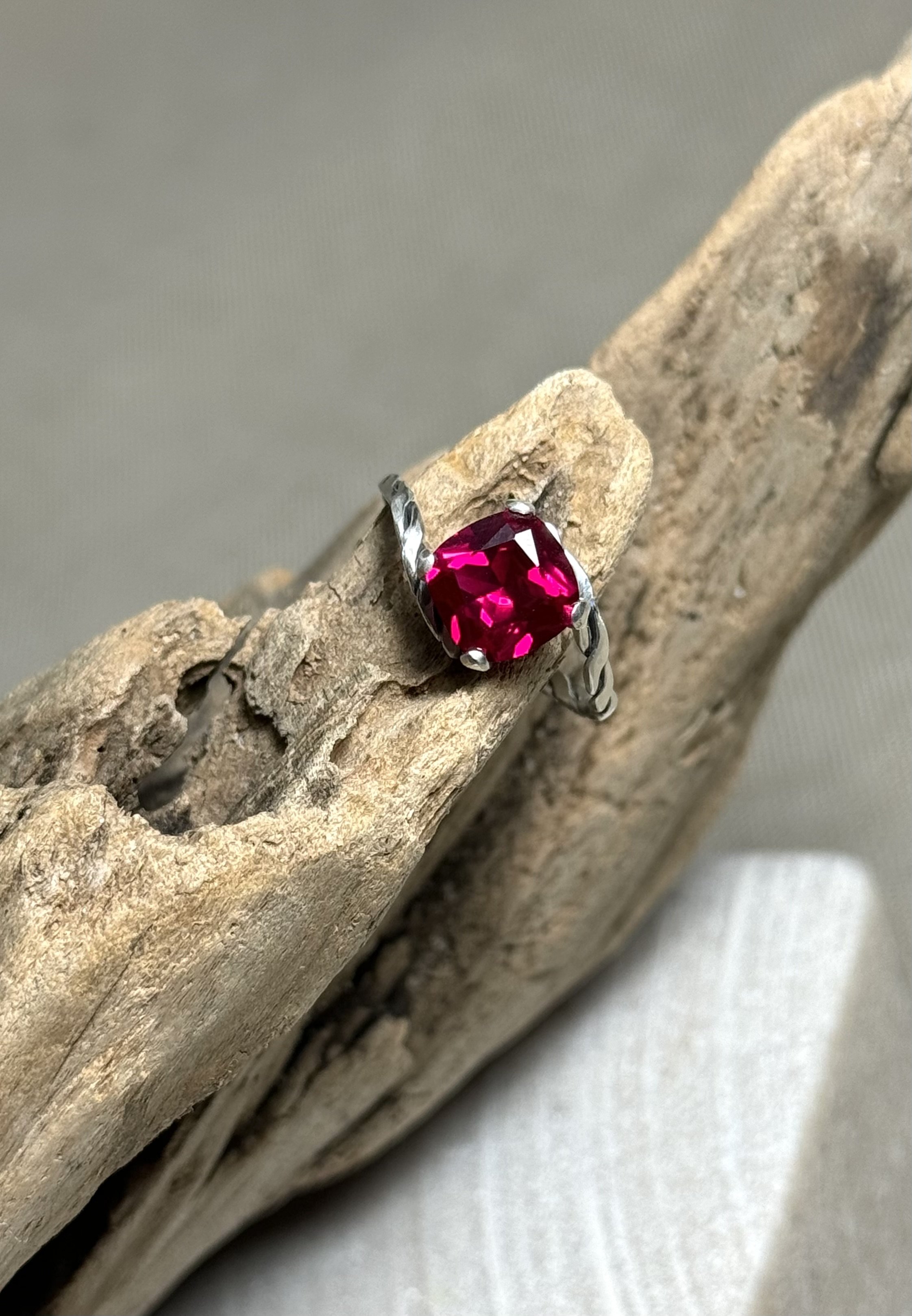 Ruby Twist Ring