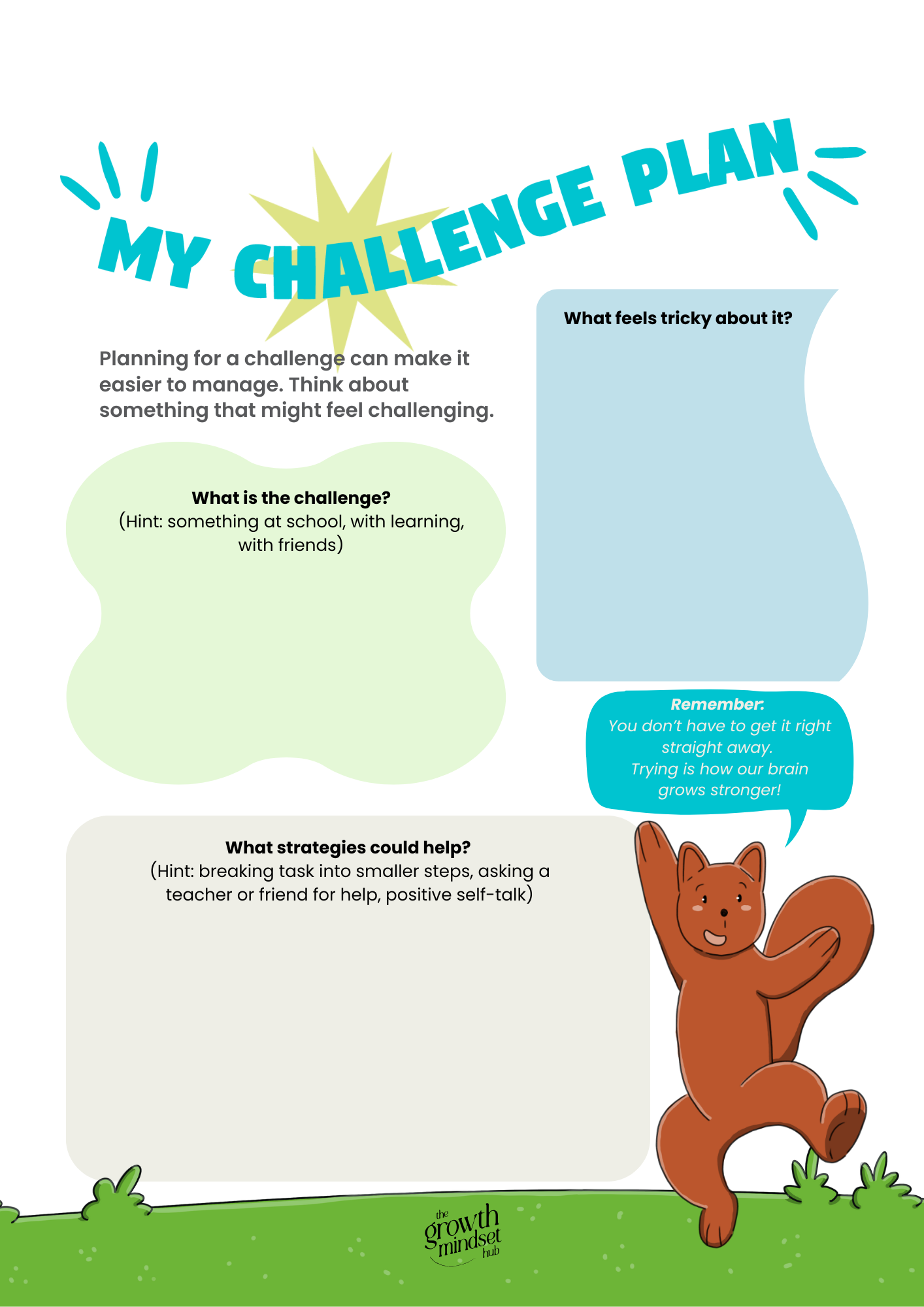 My Challenge Plan!