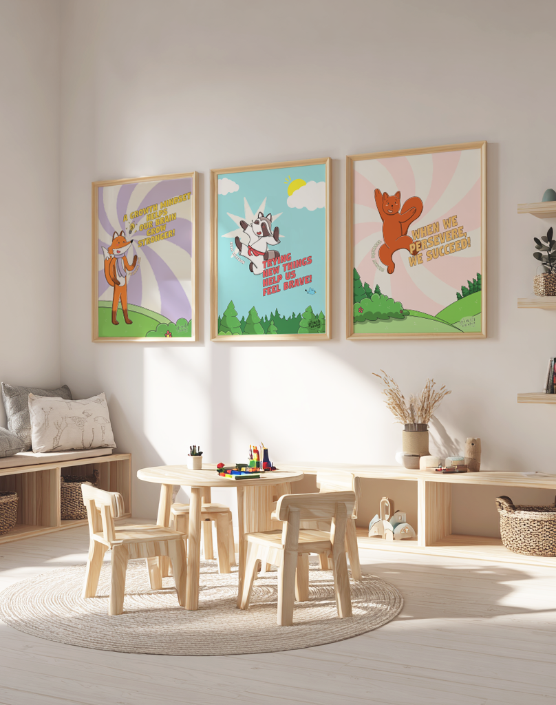 Growth Mindset Gang A2 Poster Set (5 Posters)