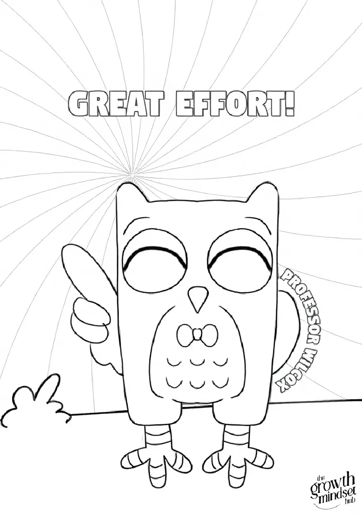 Professor Wilcox Colour-in Sheet