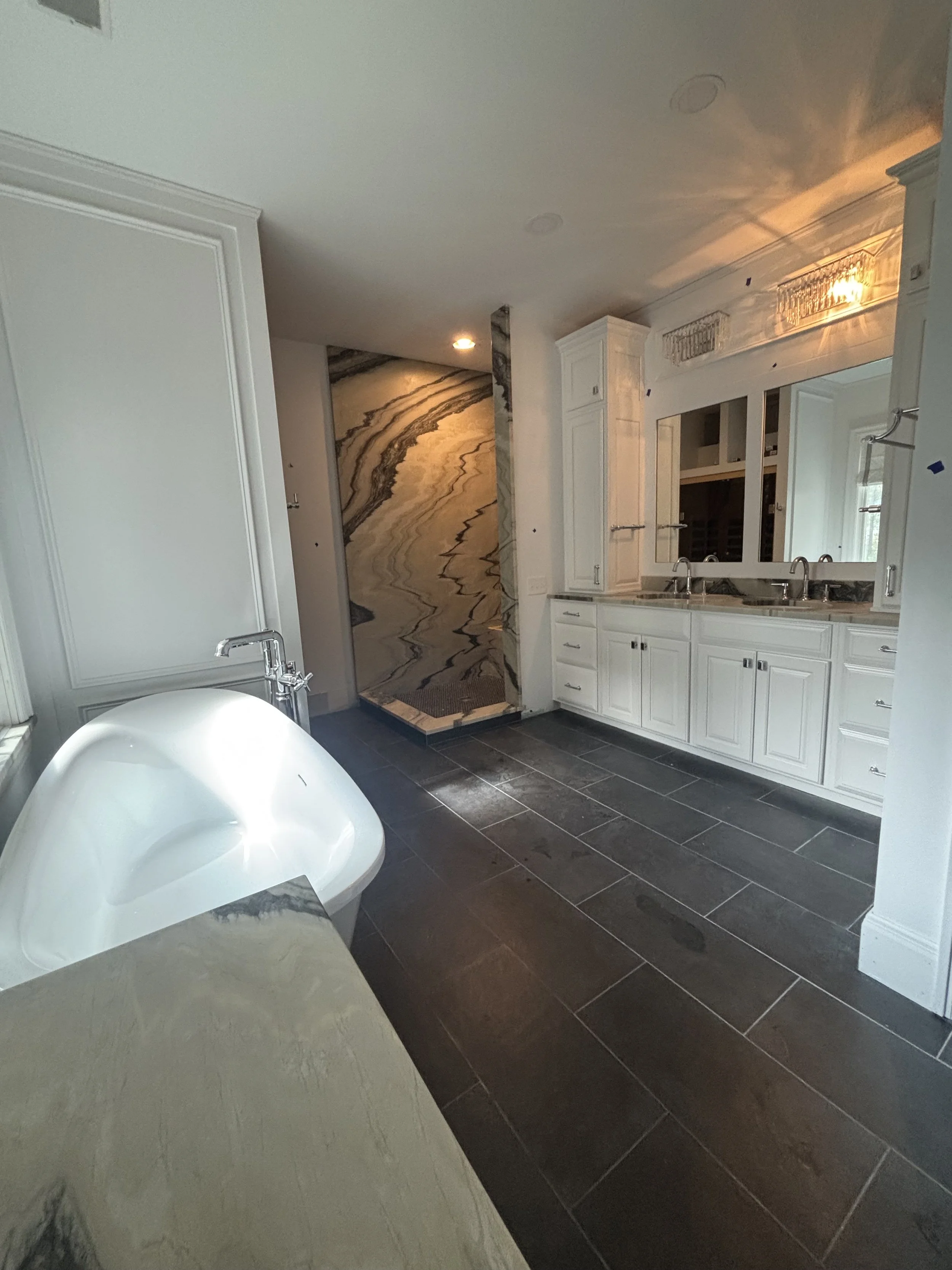 Laundry room plumbing upgrade in Powell, OH featuring new laundry box, utility sink installation, and reliable family-owned remodel plumbing services for home renovations in Central Ohio.